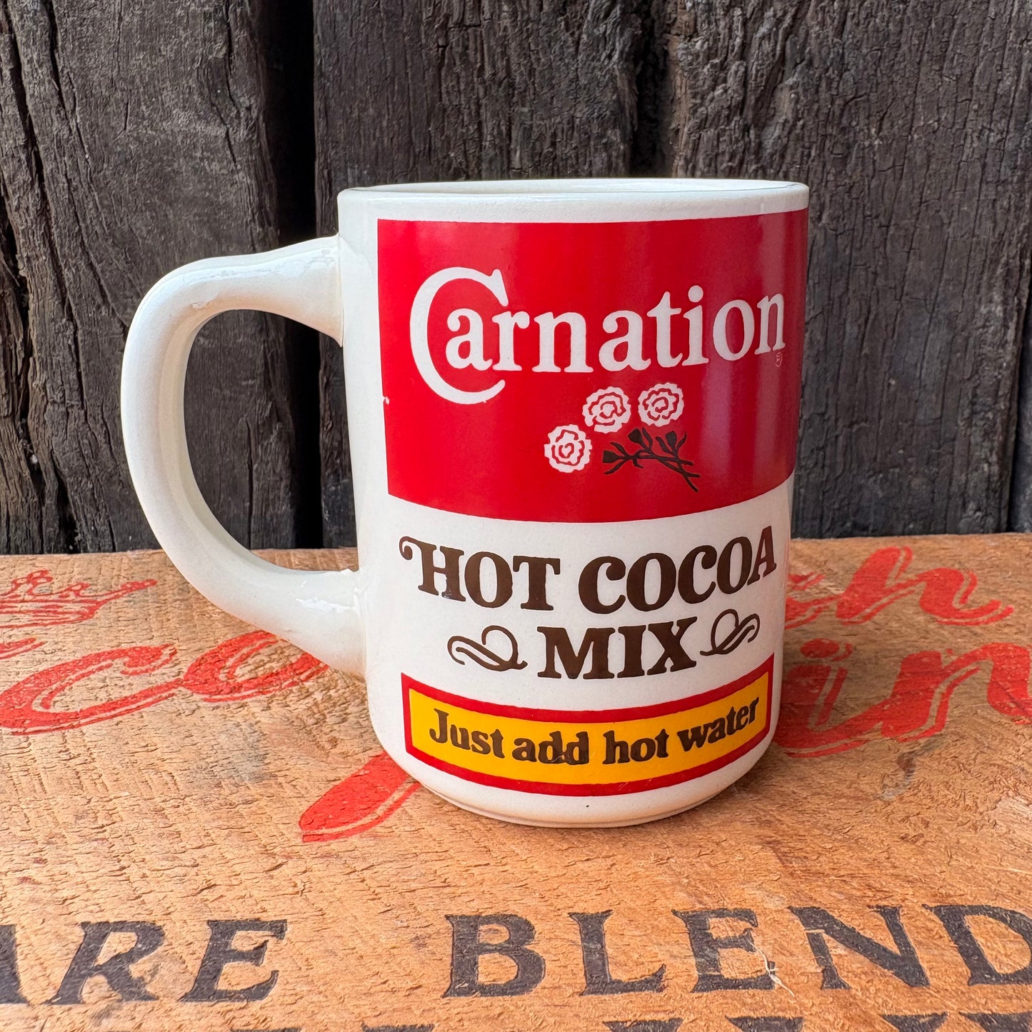 【1970s-1980s USA vintage】Carnation HOT COCOA MIX Mugcup