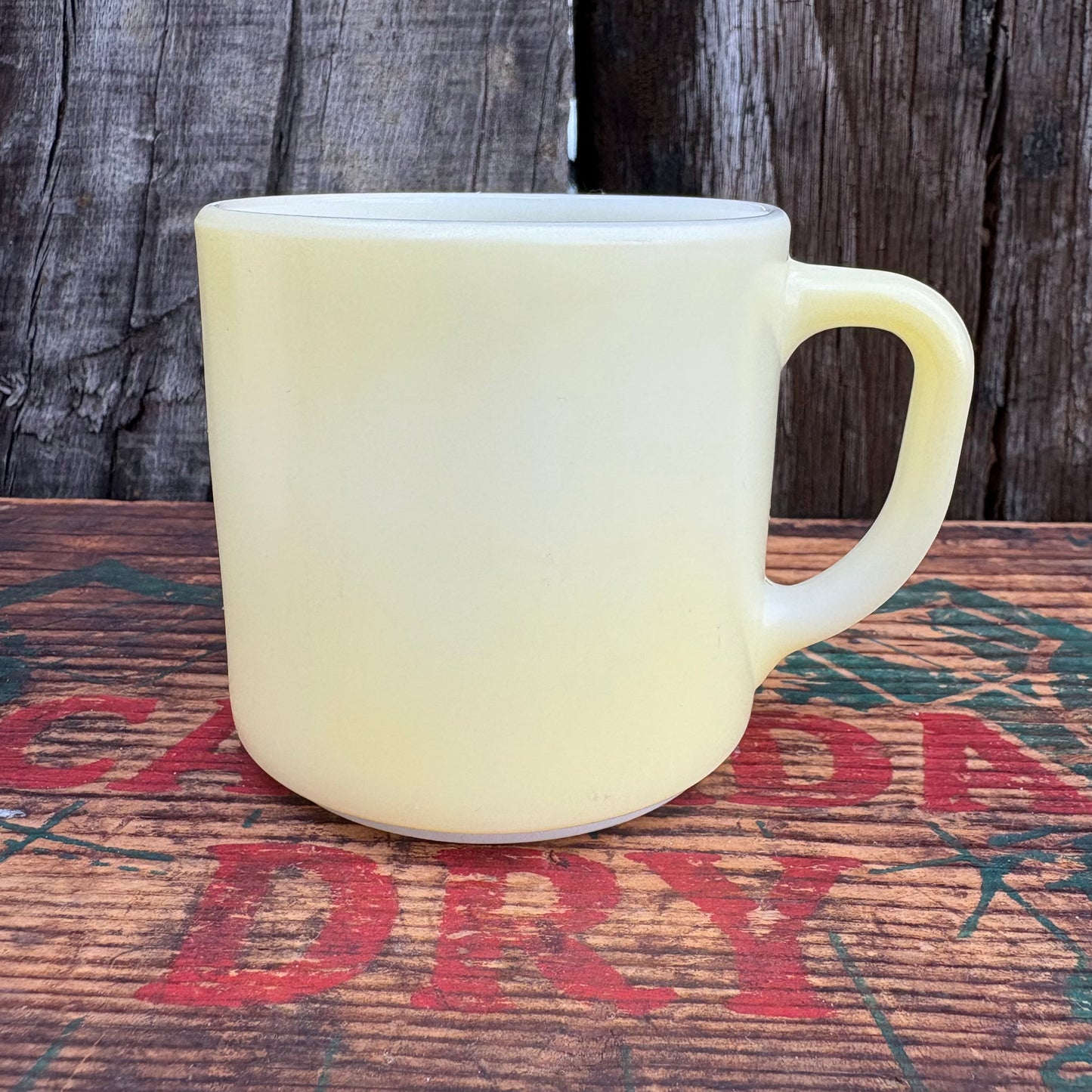 【1960s-1970s USA vintage】FEDERAL mugcup yellow