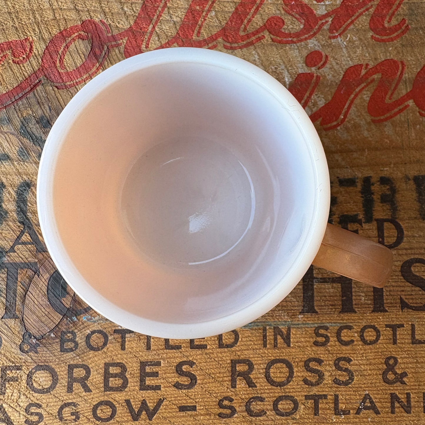 【USA vintage】HAZEL ATLAS mug cup Beige