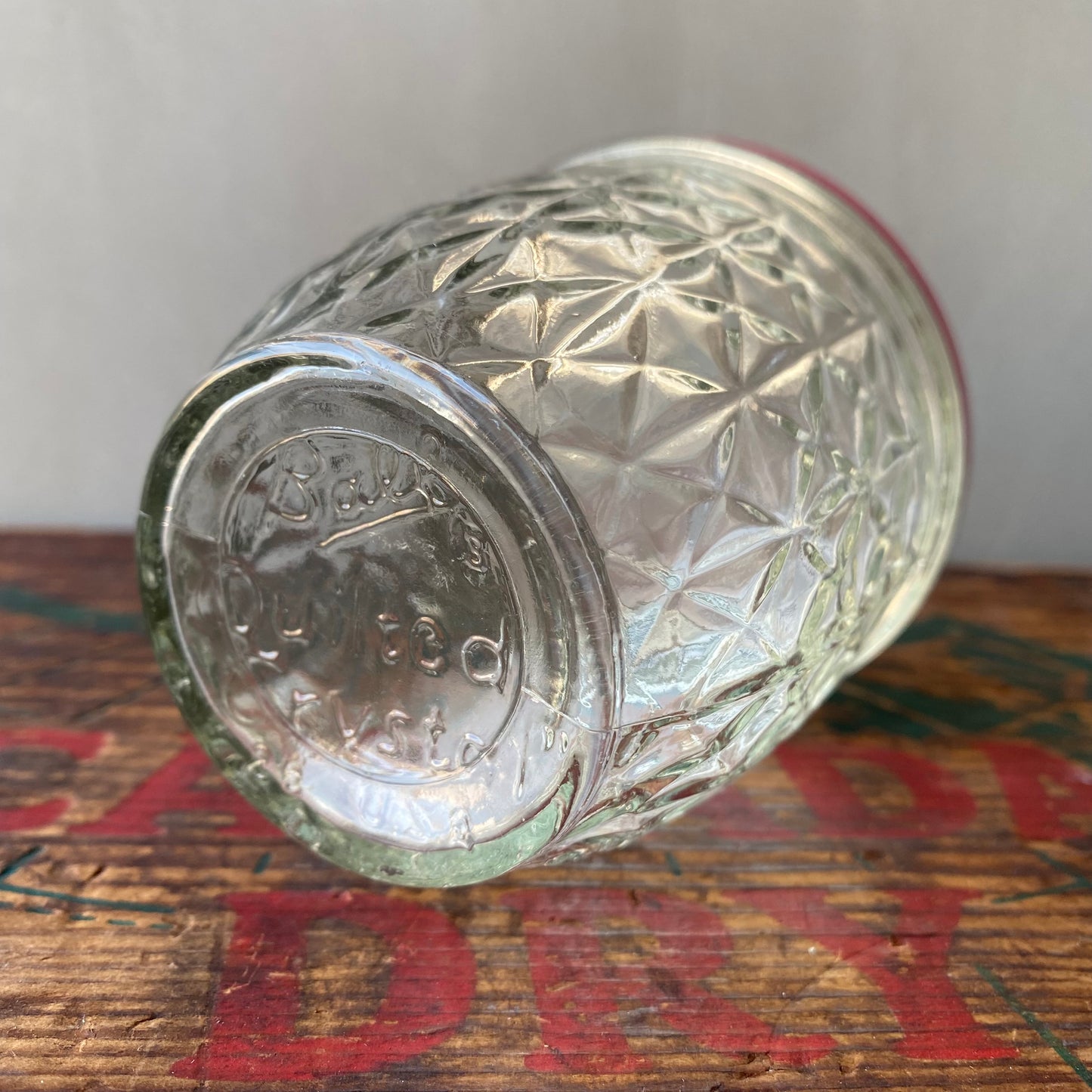 【1960s USA vintage】Ball Quilted Crystal
jelly glass