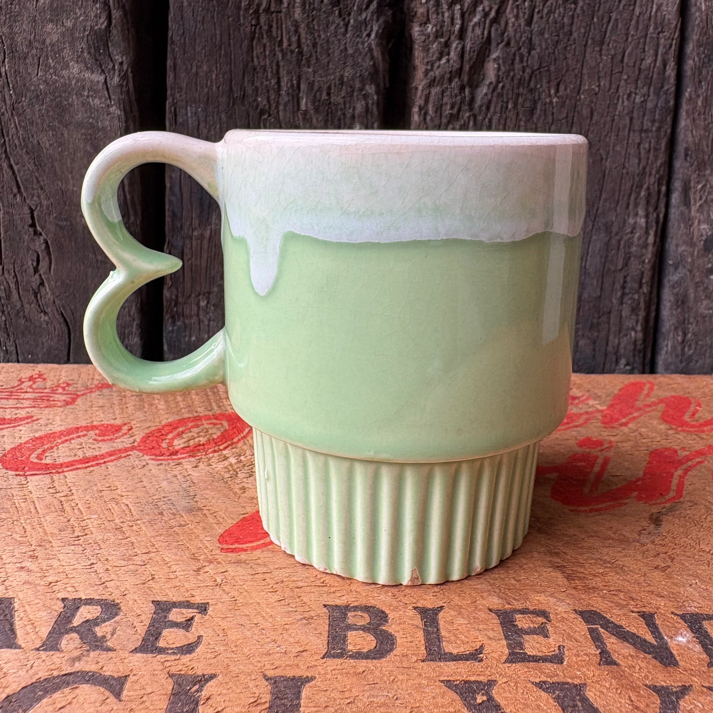 【1970s JAPAN Vintage】mugcup Green
