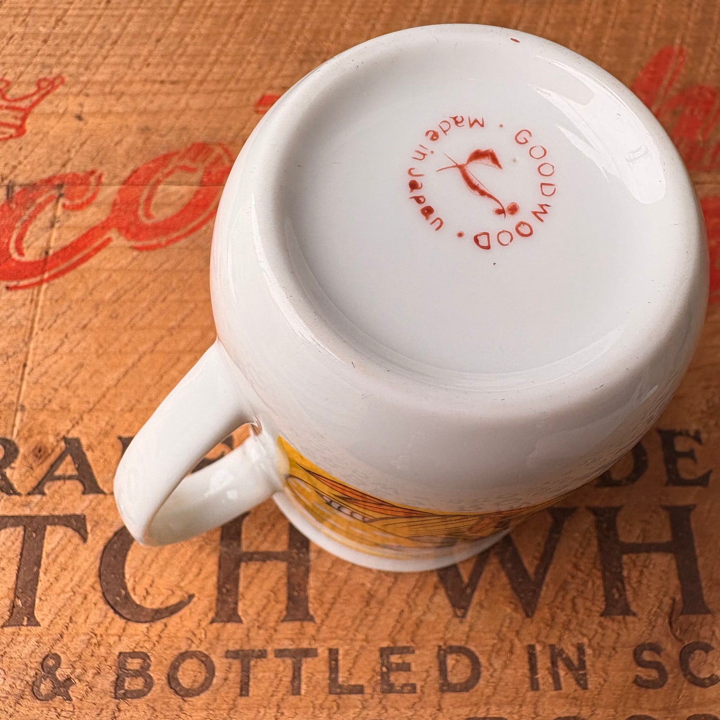 【1970s JAPAN vintage】mushroom coffee mugcup