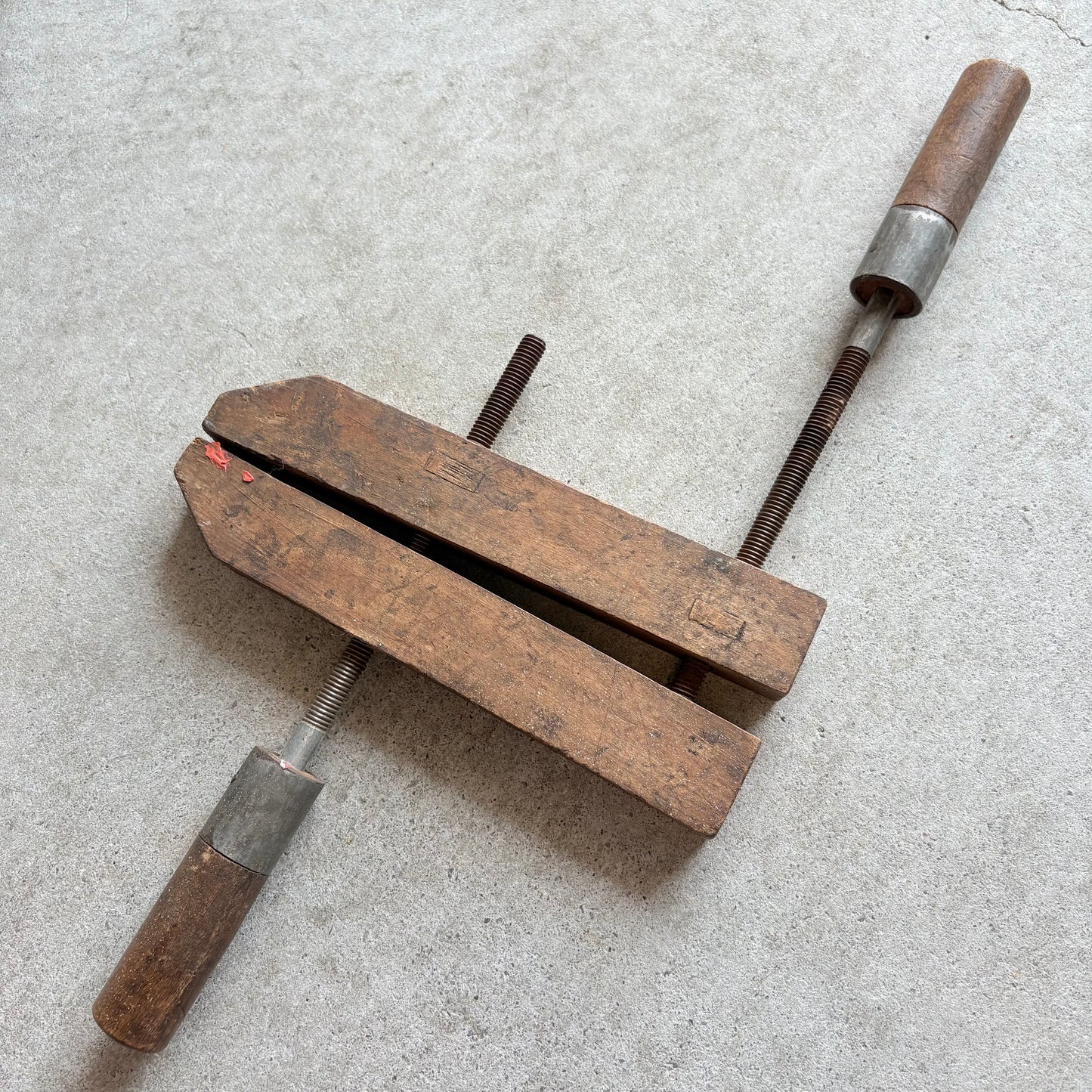 【USA vintage】Wooden Handscrew Clamp