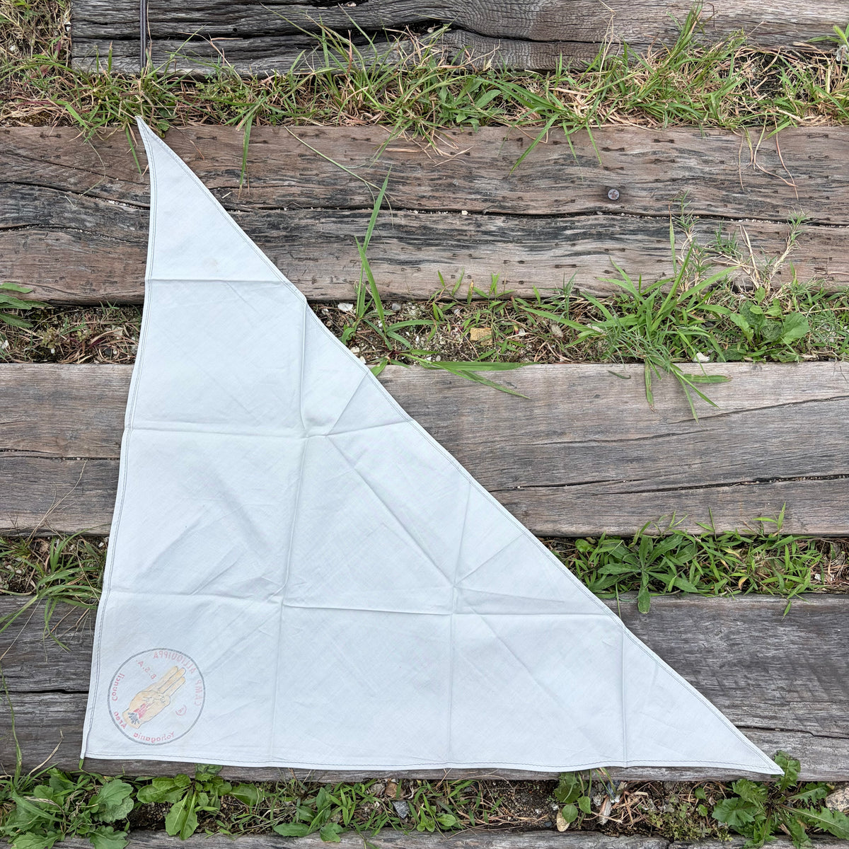 【USA vintage】CAMP ALLIQUIPPA B.S.A. Yohogania Area Council Boy Scout Neckerchief