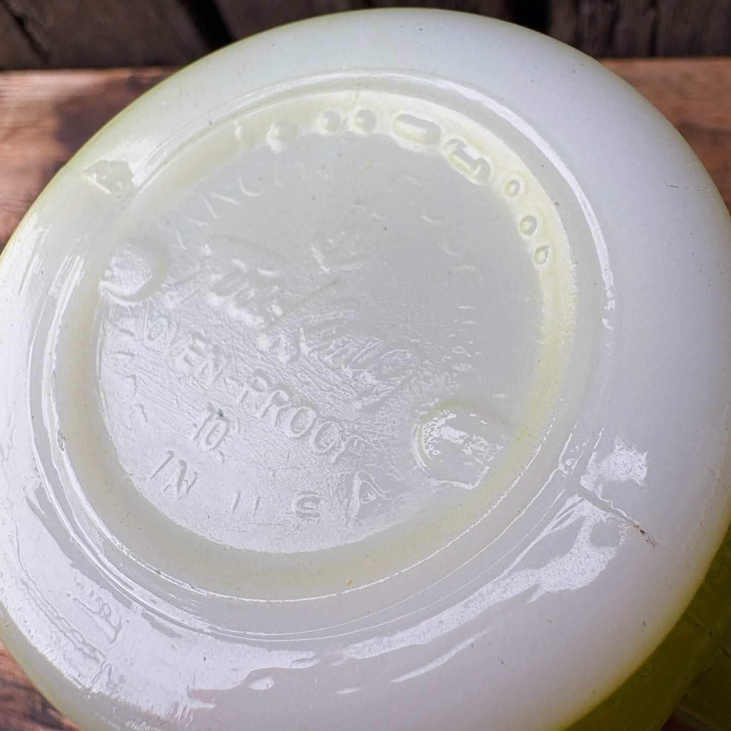 【1960s-1976 USA vintage】Fire-King Kimberley mug Green