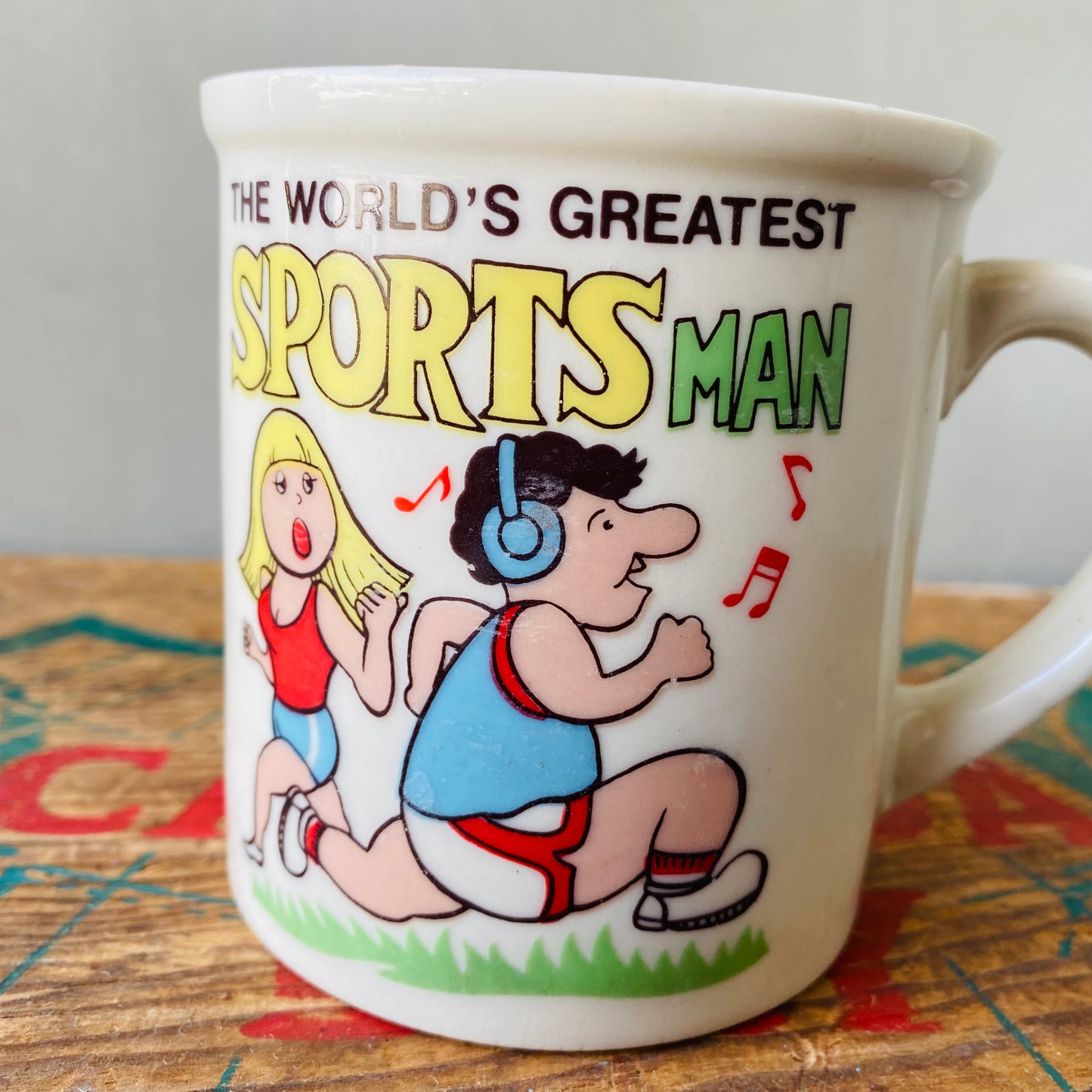 【USA vintage】mug SPORTS MAN