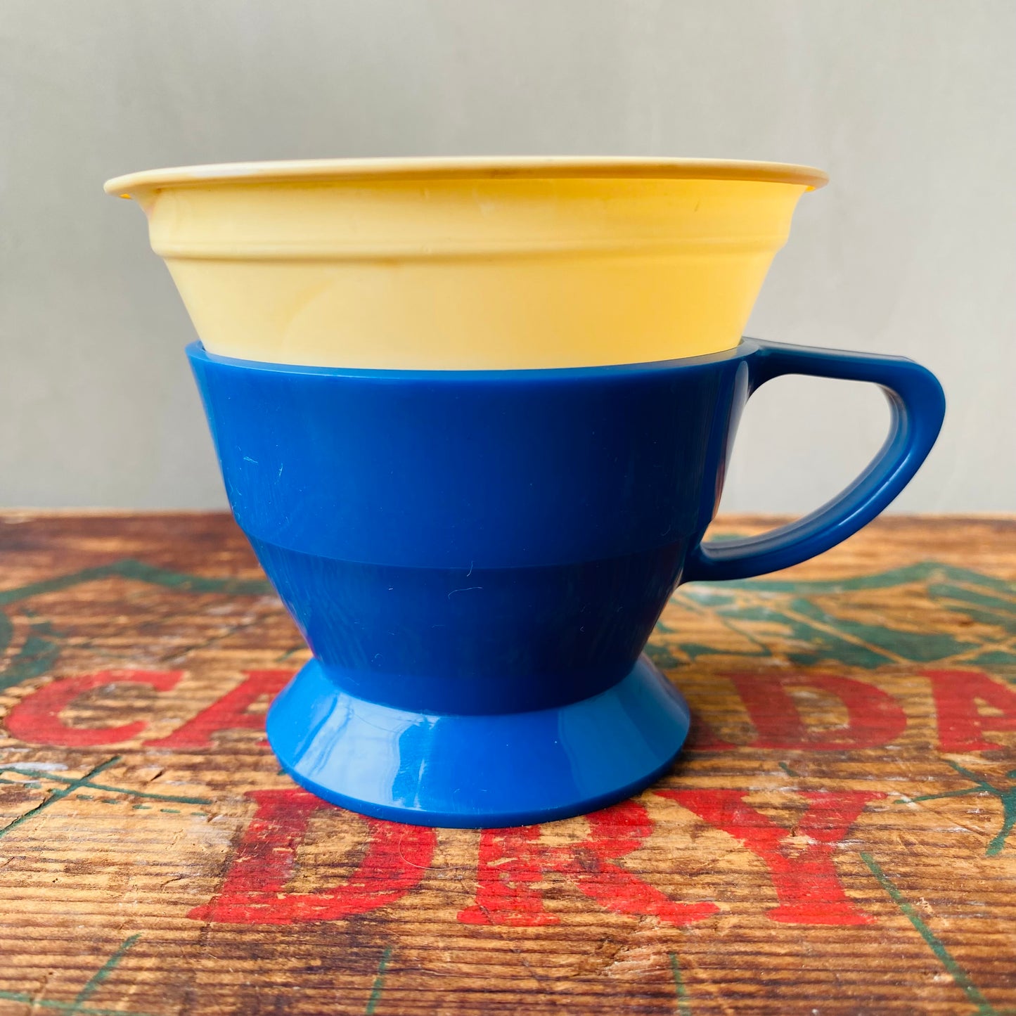 【1970s USA vintage】 SOLO COZY CUP BLUE