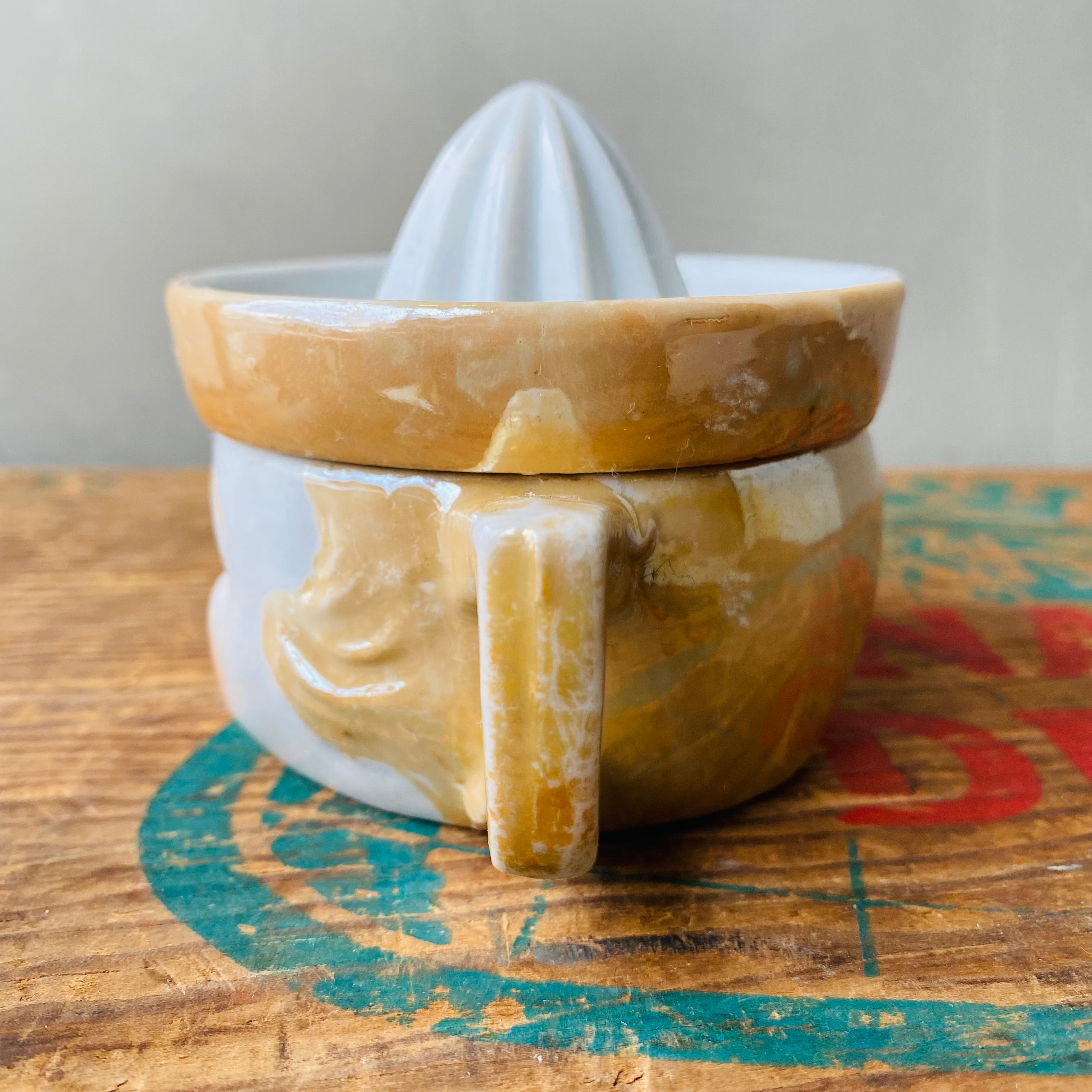 【1940s-1950s vintage】ceramic juicer face