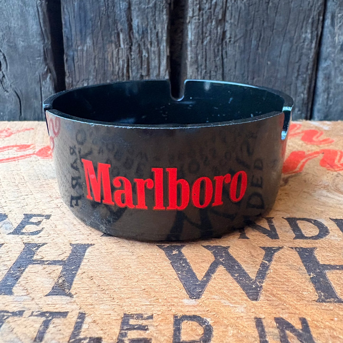 【USA vintage】Marlboro advertising plastic ashtray