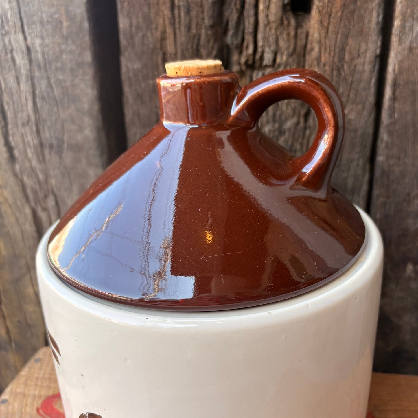 【1950s-1960s USA vintage】Cookie Moonshine Jug Cookie Jar