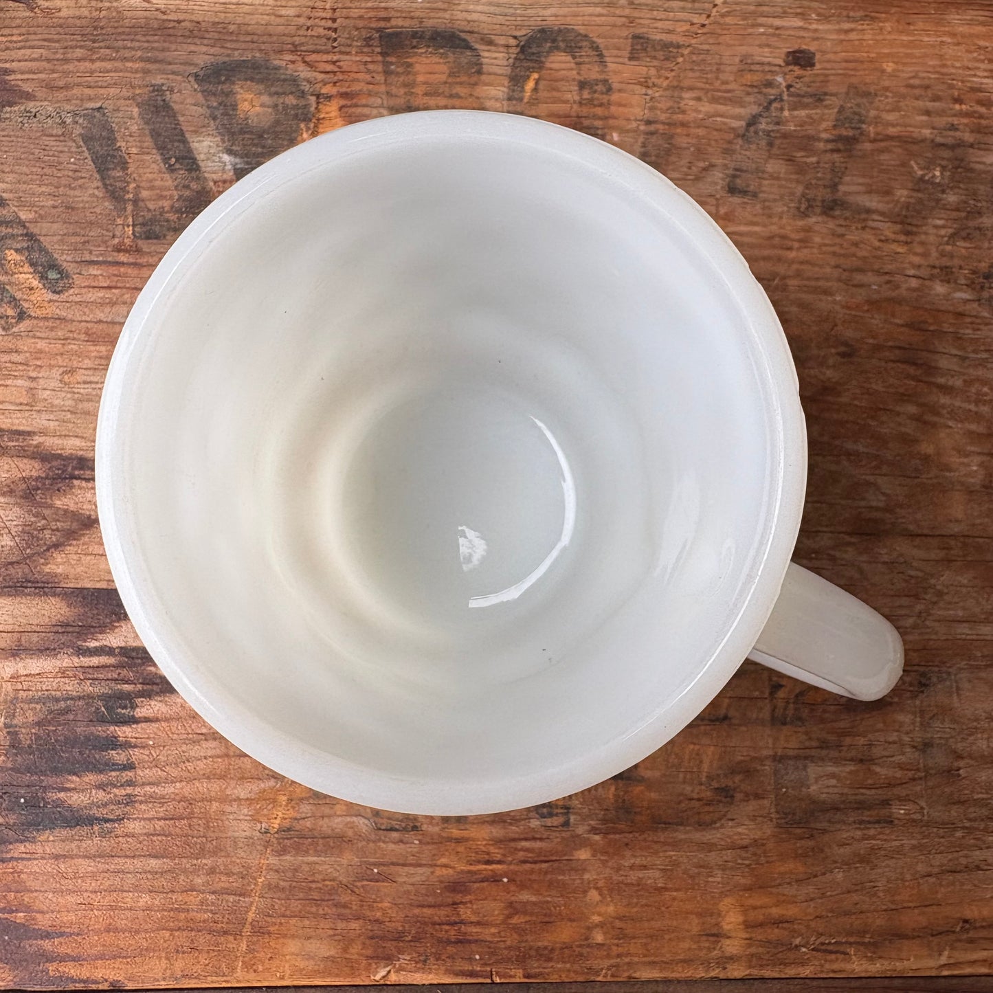 【1960s-1976 USA vintage】Fire-King Kimberley mug White