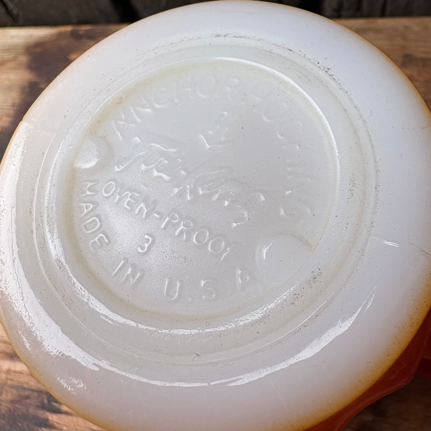 【1960s-1976 USA vintage】Fire-King Kimberley mug Orange
