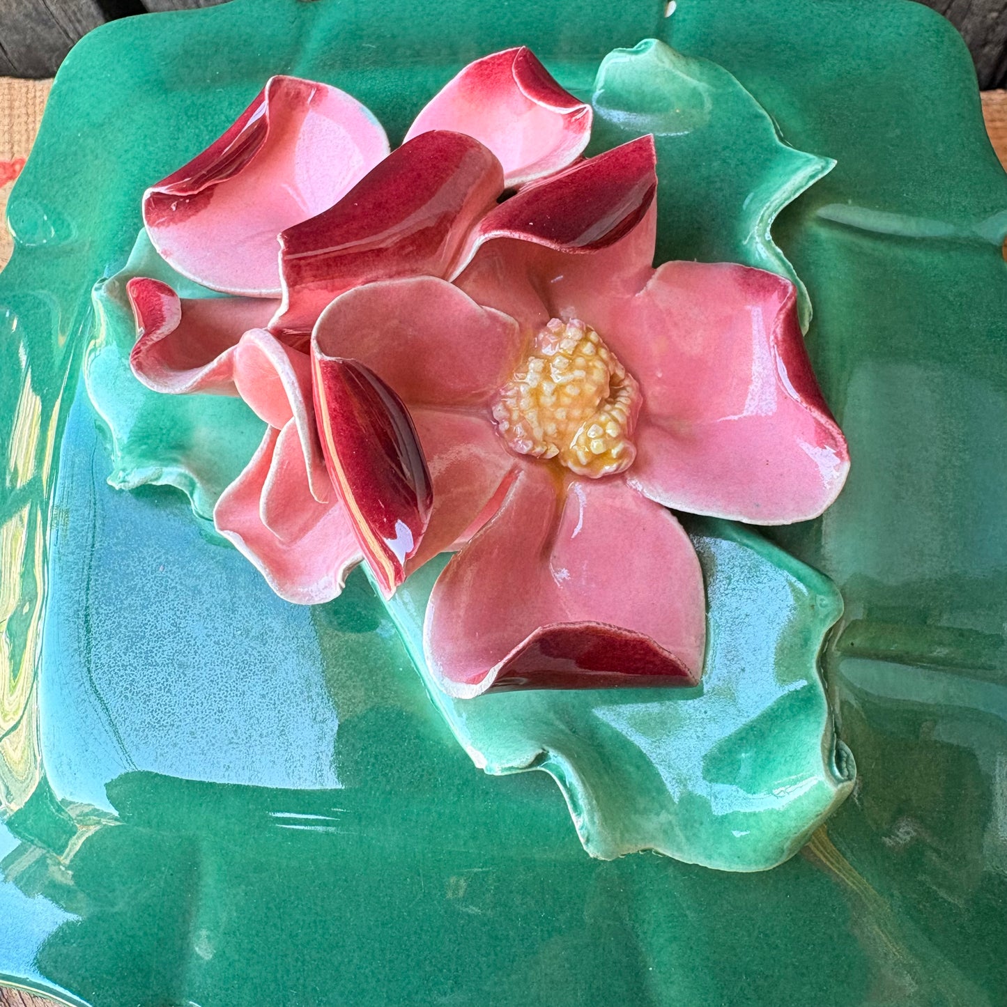 【1940s-1950s USA vintage】Johannes Brahm California Ceramic Box