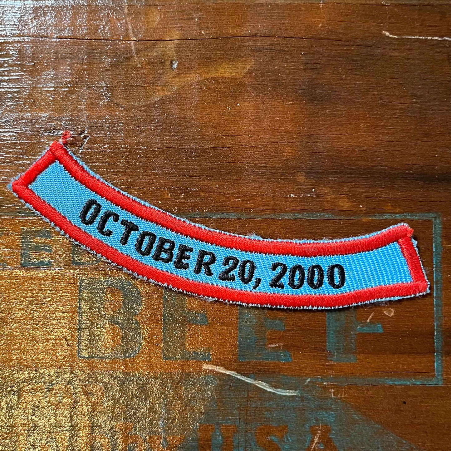 【USA vintage】ワッペン　October 20, 2000