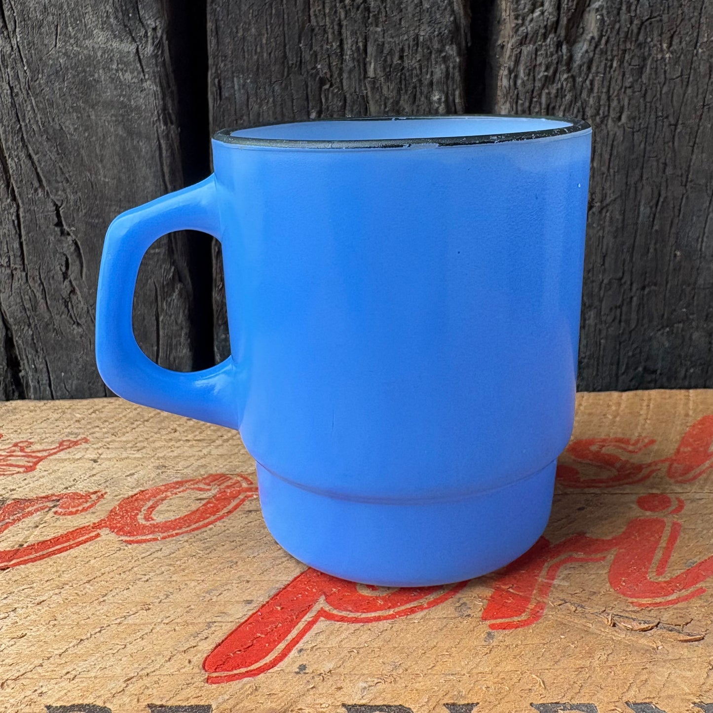 【1960s USA vintage】Fire-King Blue