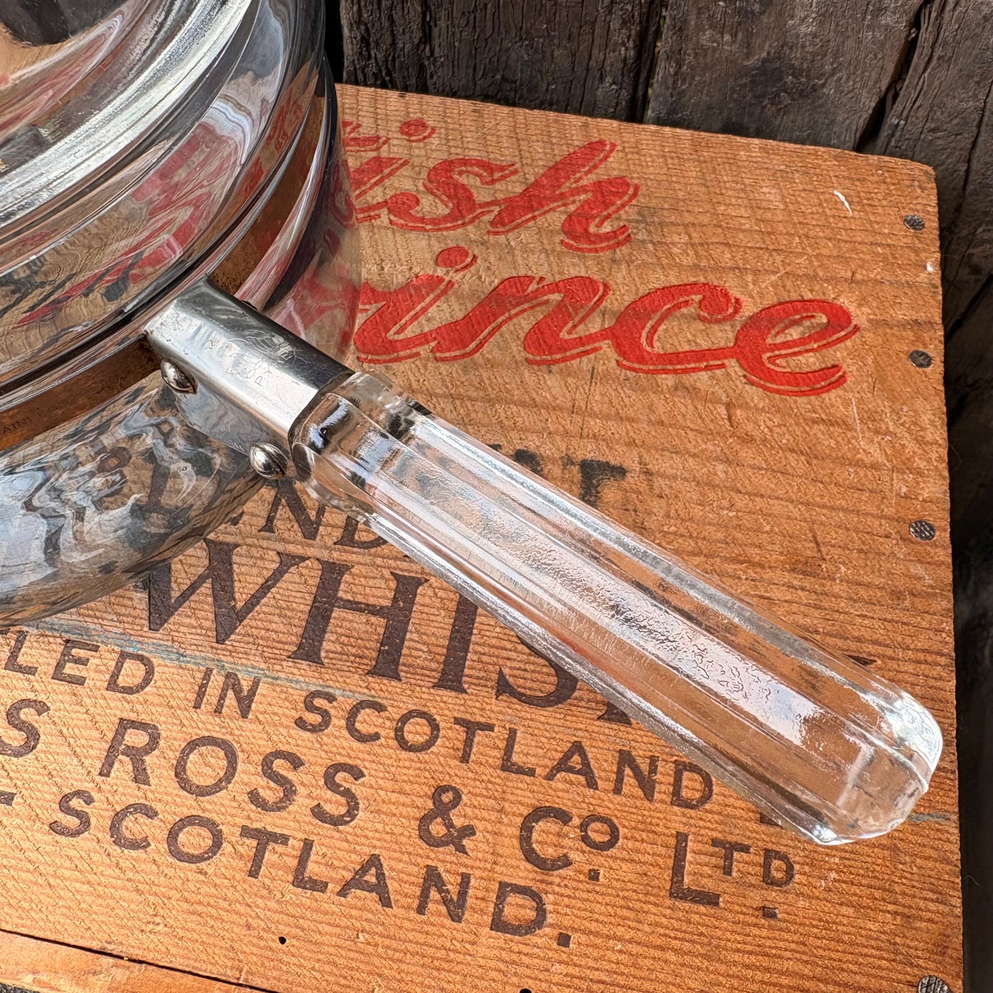 【1940s USA vintage】PYREX FLAME WARE Glass saucepan 7324-B