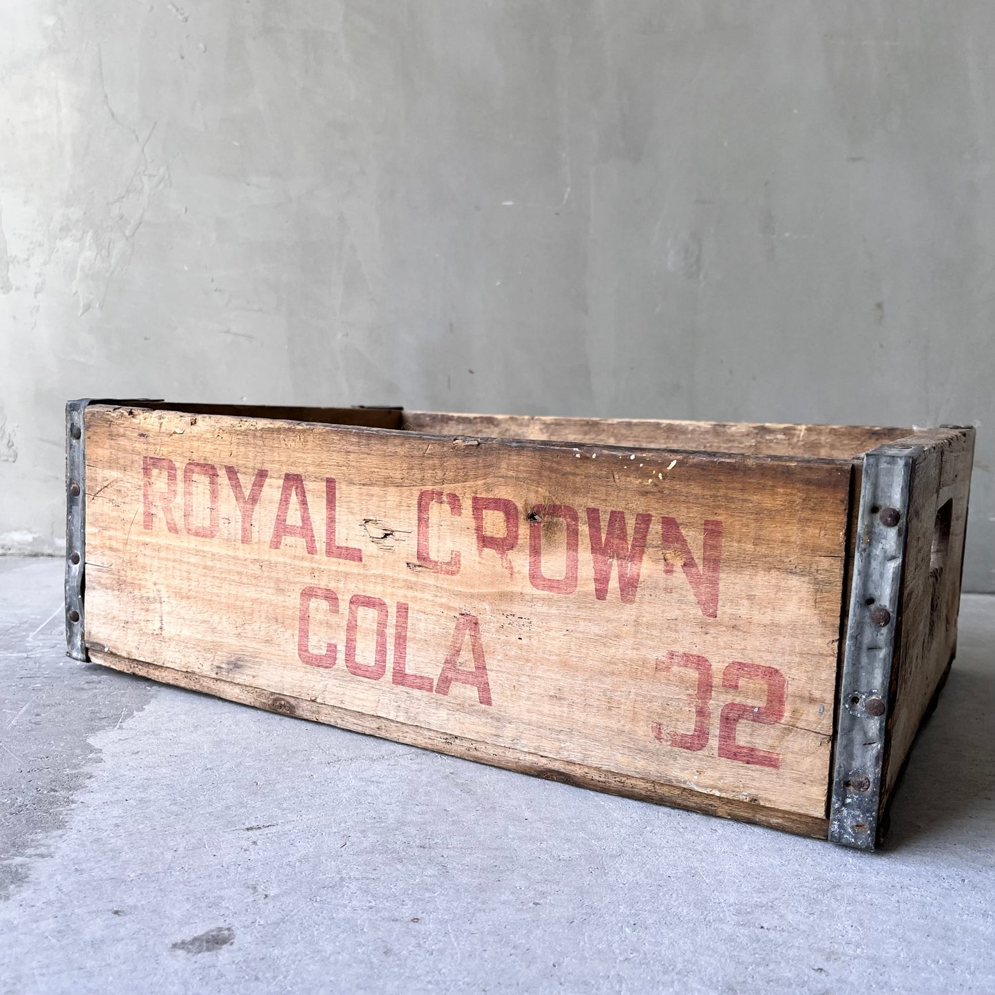 【USA vintage】ROYAL CROWN COLA Wooden Box 木箱