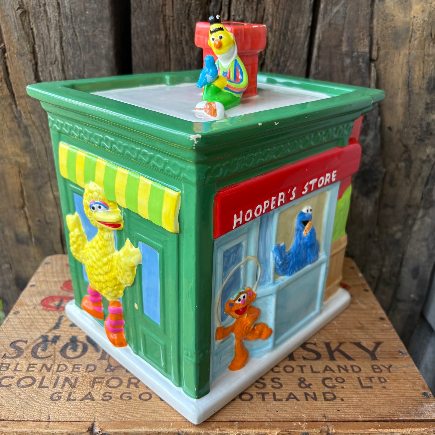 【2000s】Sesame Street Cookie Jar Treasure Craft