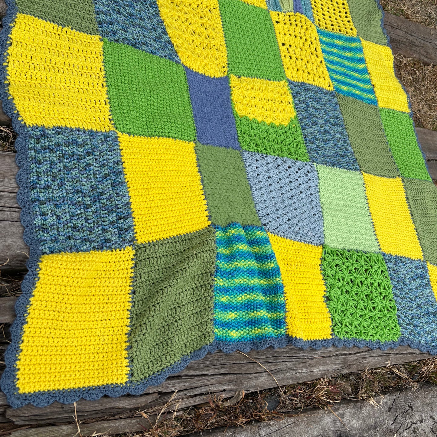 【 USA vintage】granny blanket