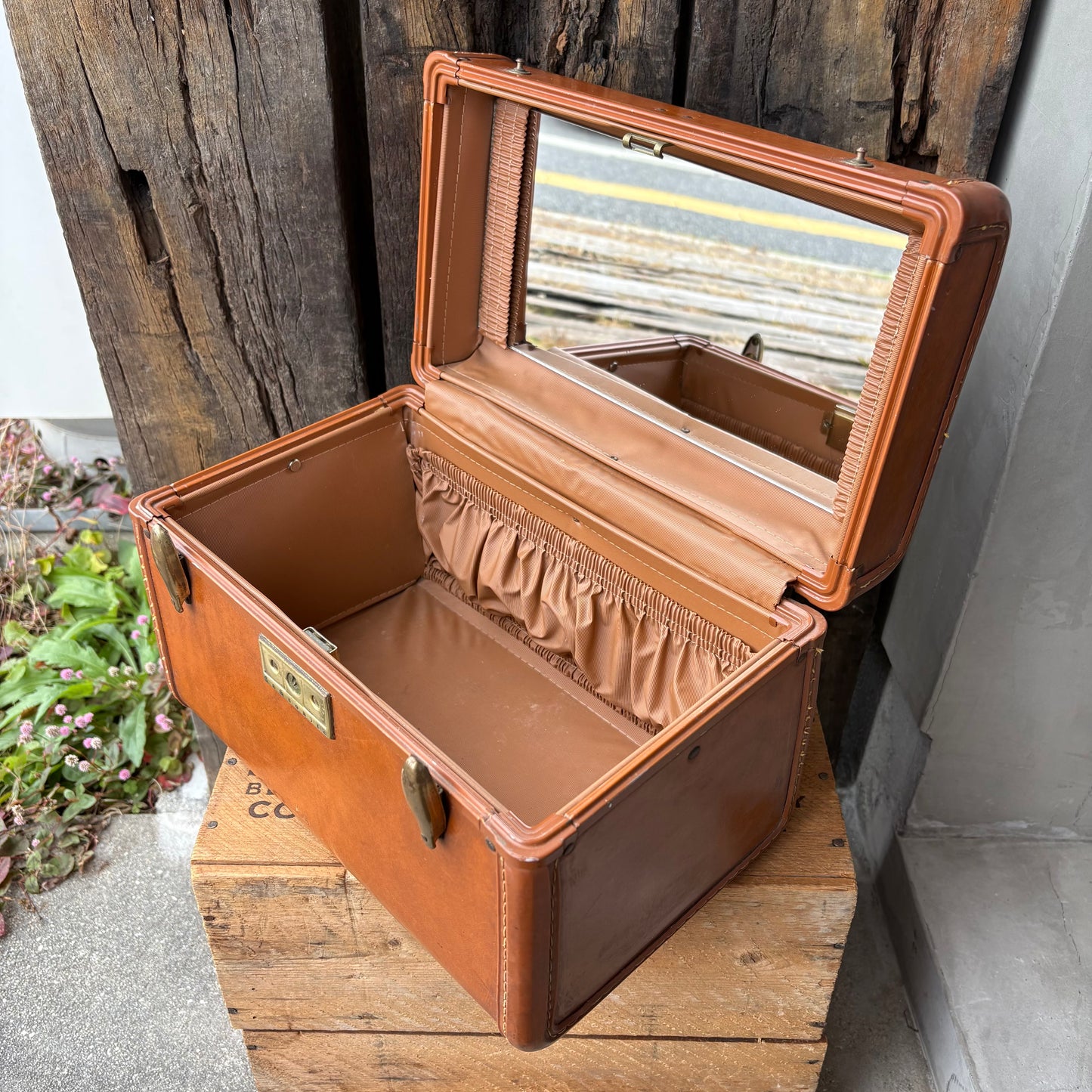 【1940s-1950s USA vintage】Samsonite Train Case