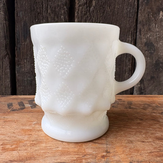 【1960s-1976 USA vintage】Fire-King Kimberley mug White
