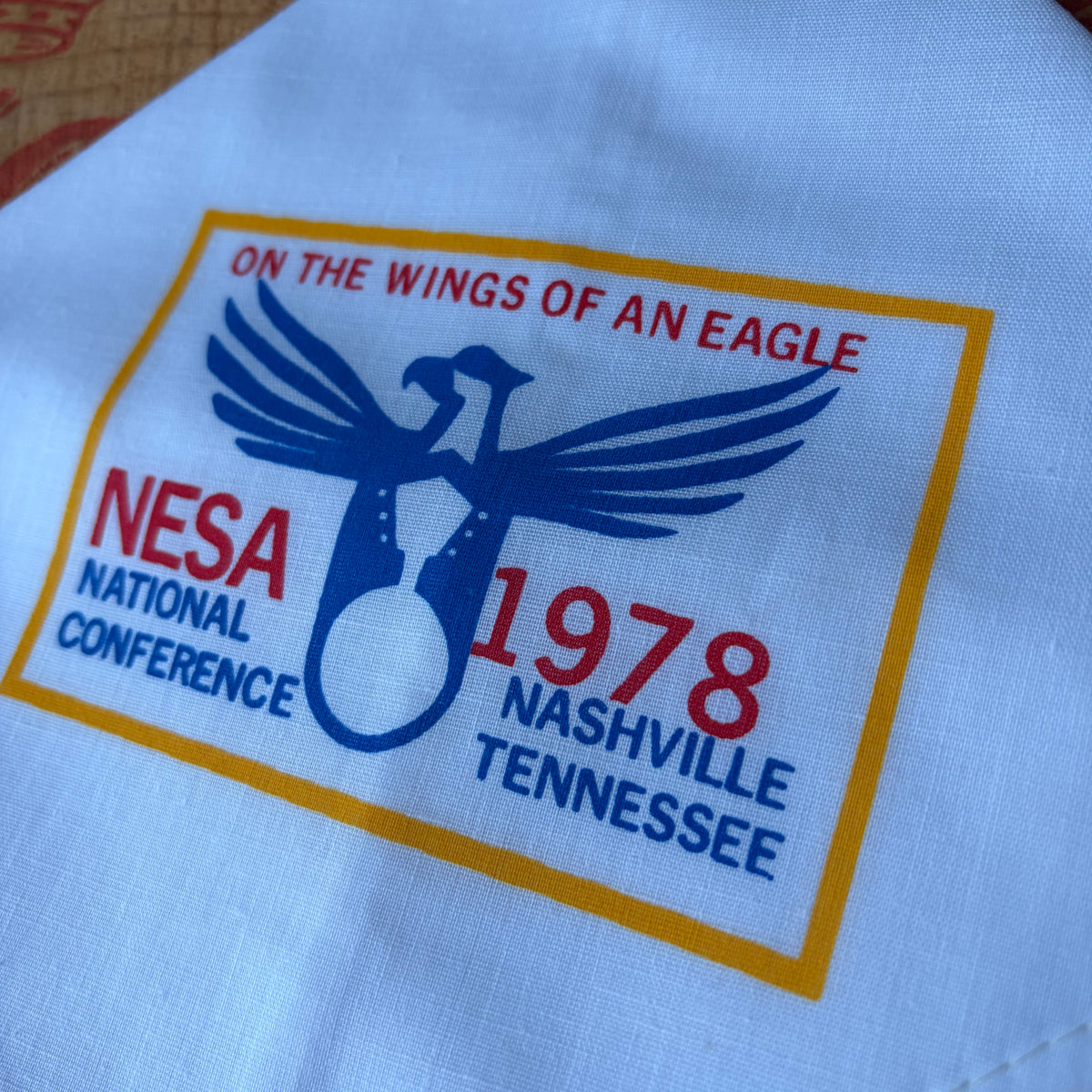 【1970s USA vintage】NESA 1978 NATIONAL CONFERENCE Neckerchief