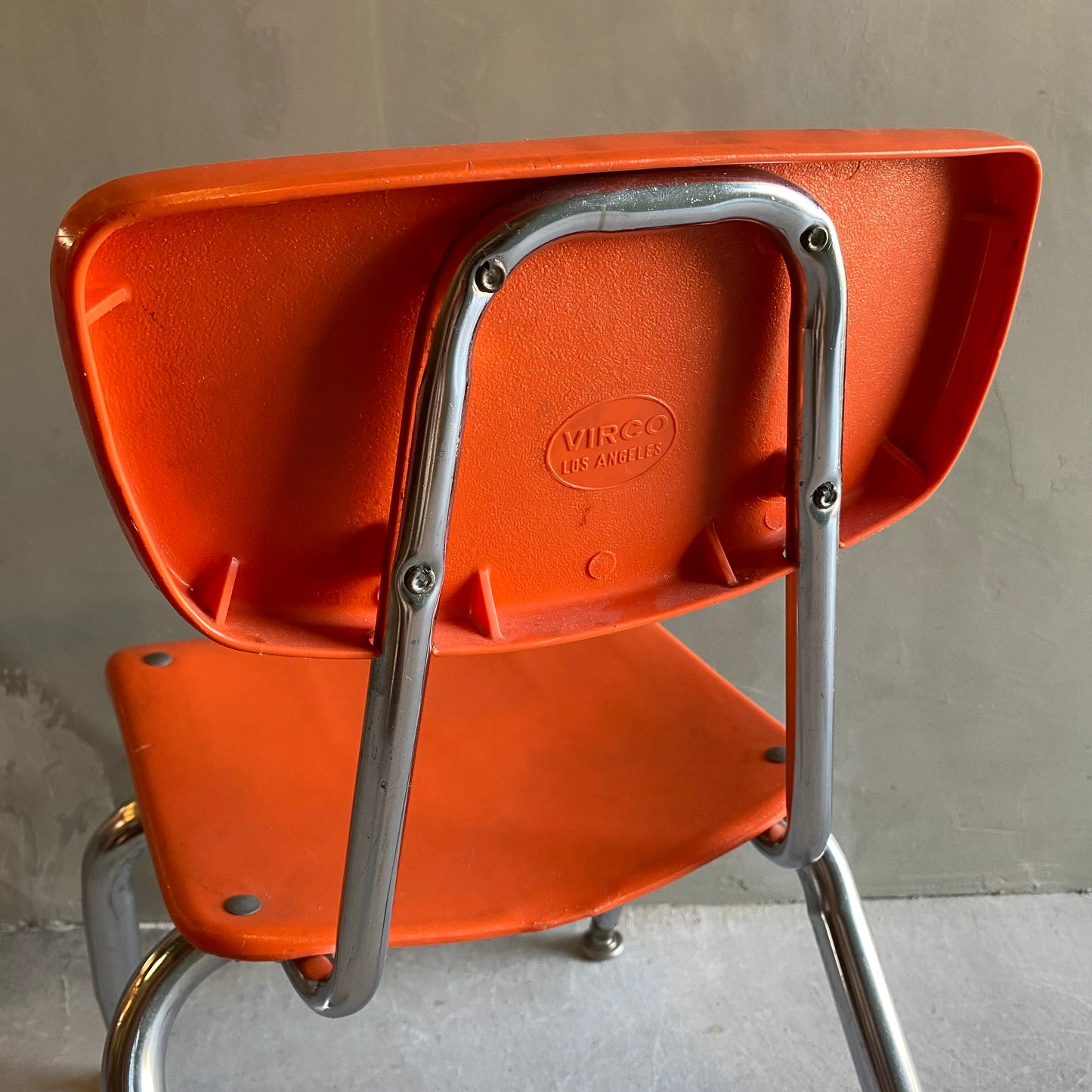 【USA vintage 】VIRCO kids chair orange S