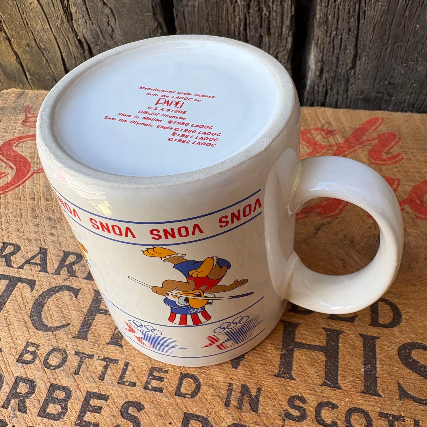 【1980s USA vintage】Papel Sam the Olympic Eagle Mug