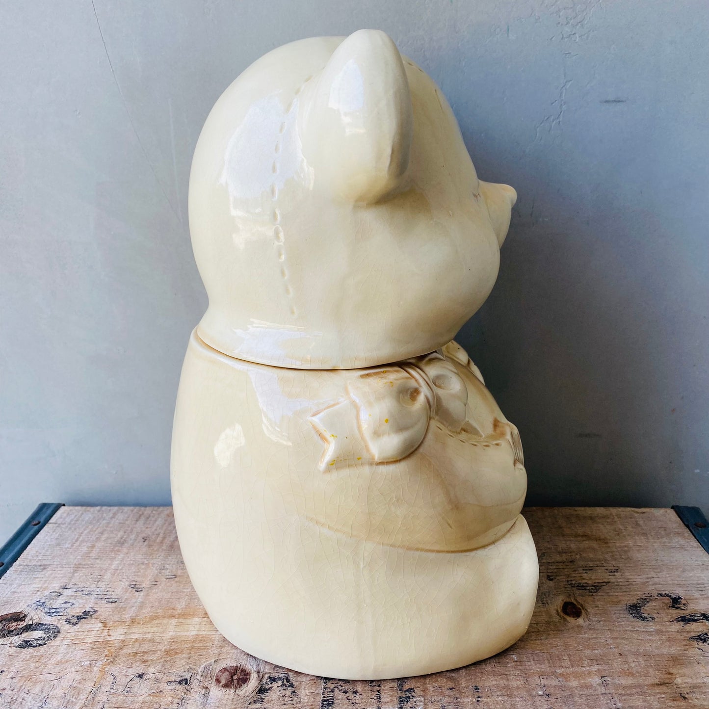 【1950s vintage】teddy bear Cookie Jar