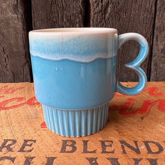 【1970s JAPAN Vintage】mugcup Blue