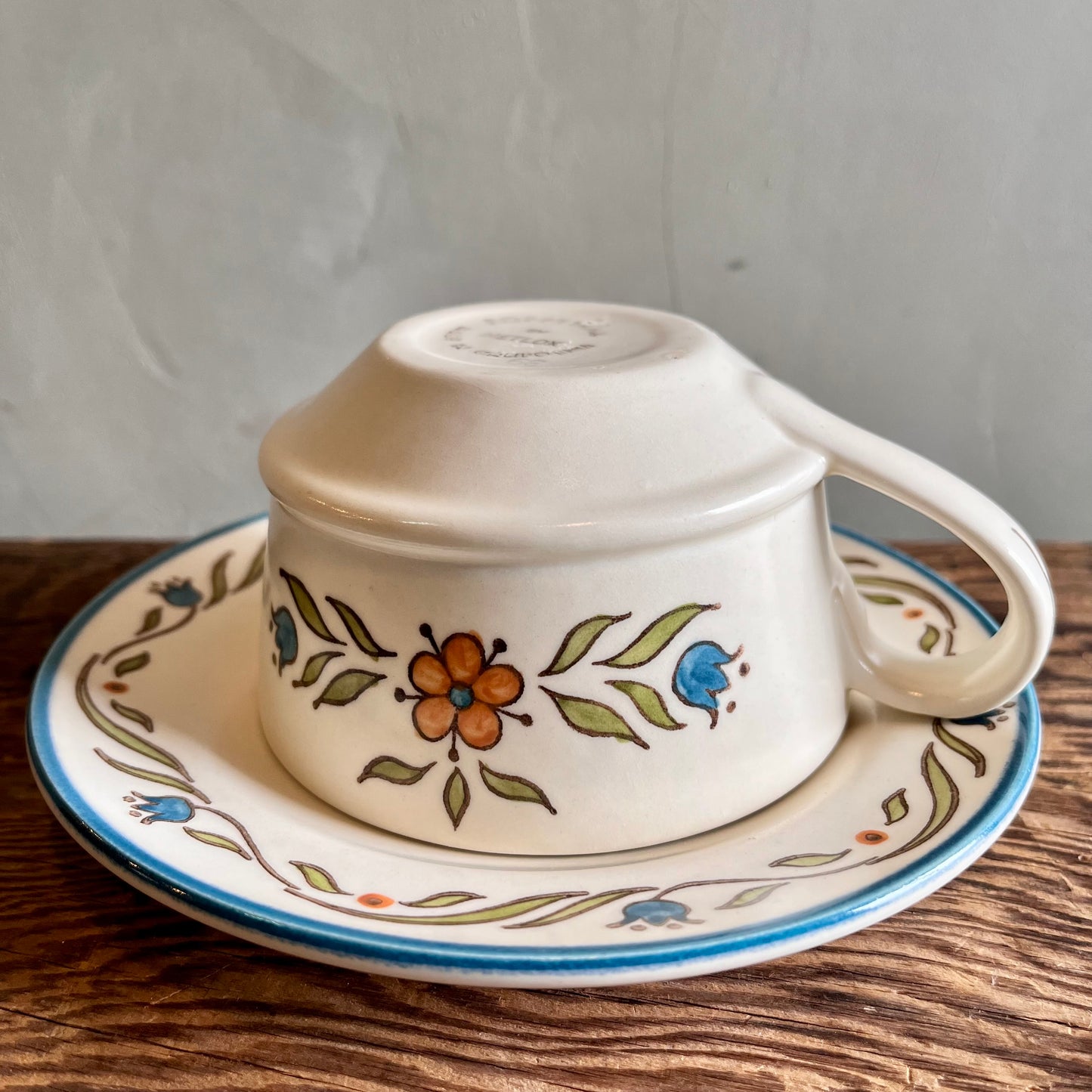 【USA ‘66 vintage】Metlox Poppytrail California Cup & saucer