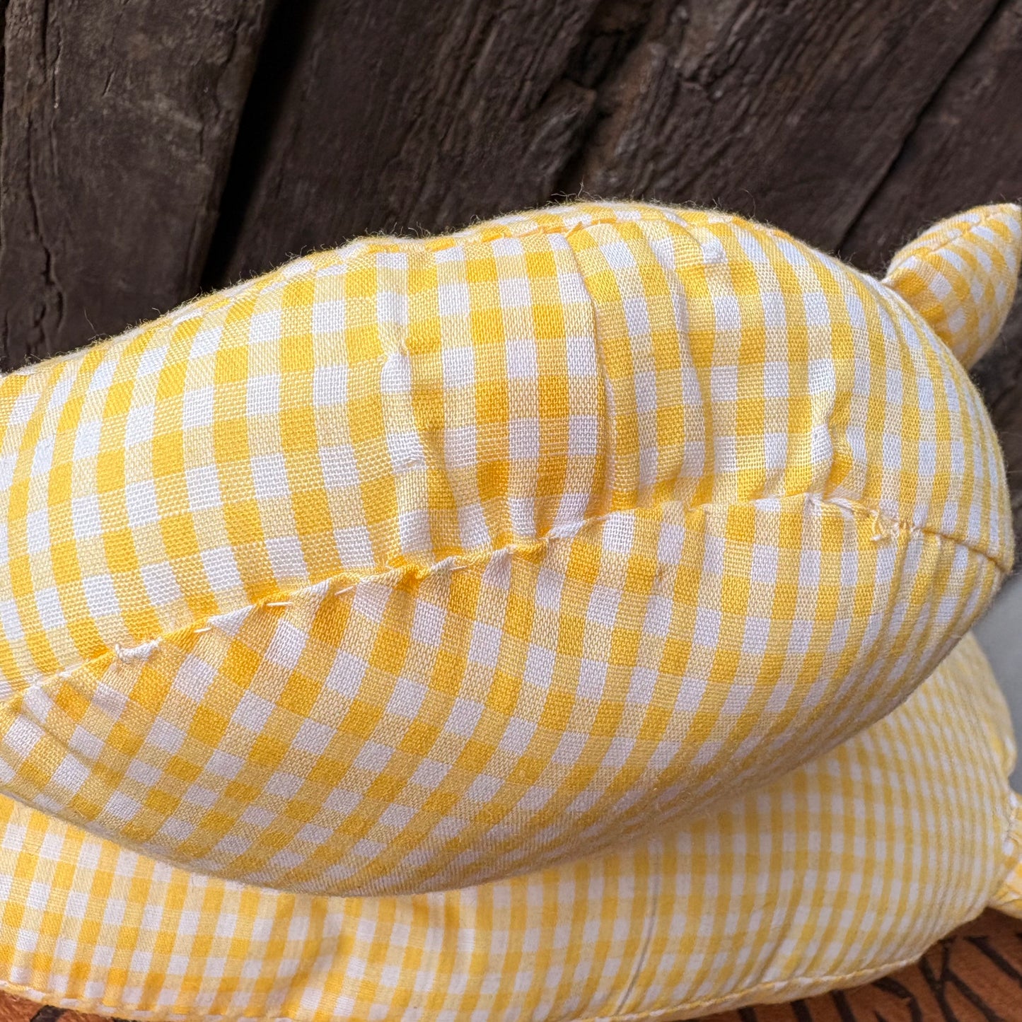 【USA Vintage】 Handmade Gingham Cat