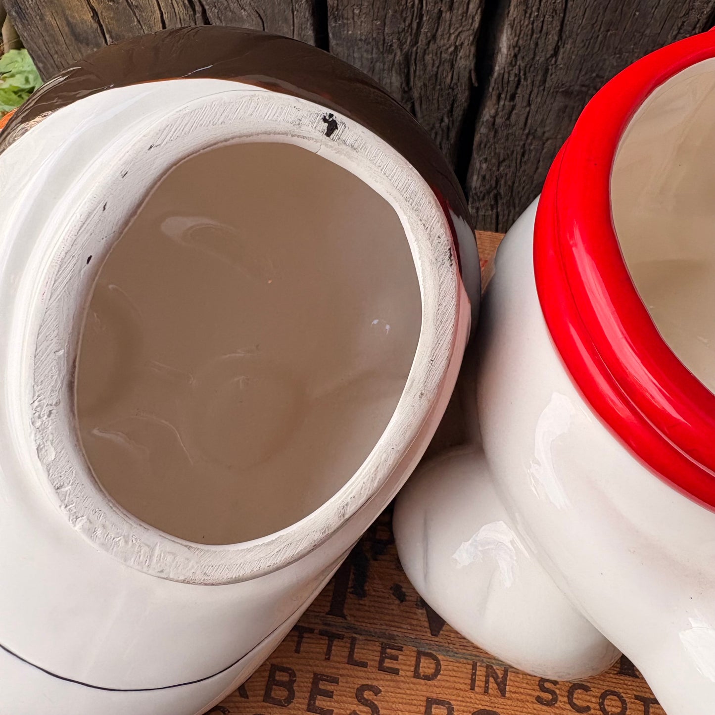 【1990s vintage】SNOOPY Flying Ace Cookie Jar Peanuts Benjamin & Medwin