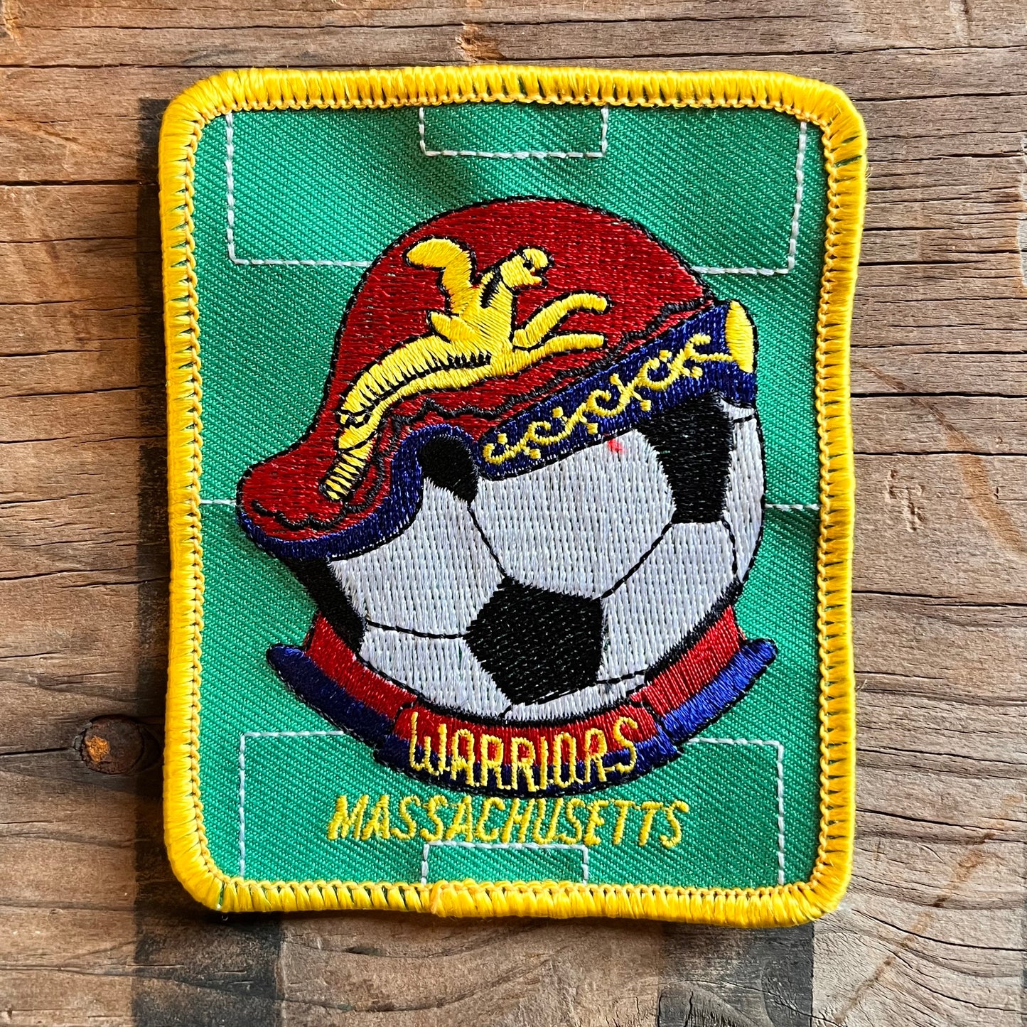 【USA vintage】Massachusetts Warriors サッカーチーム　ワッペン