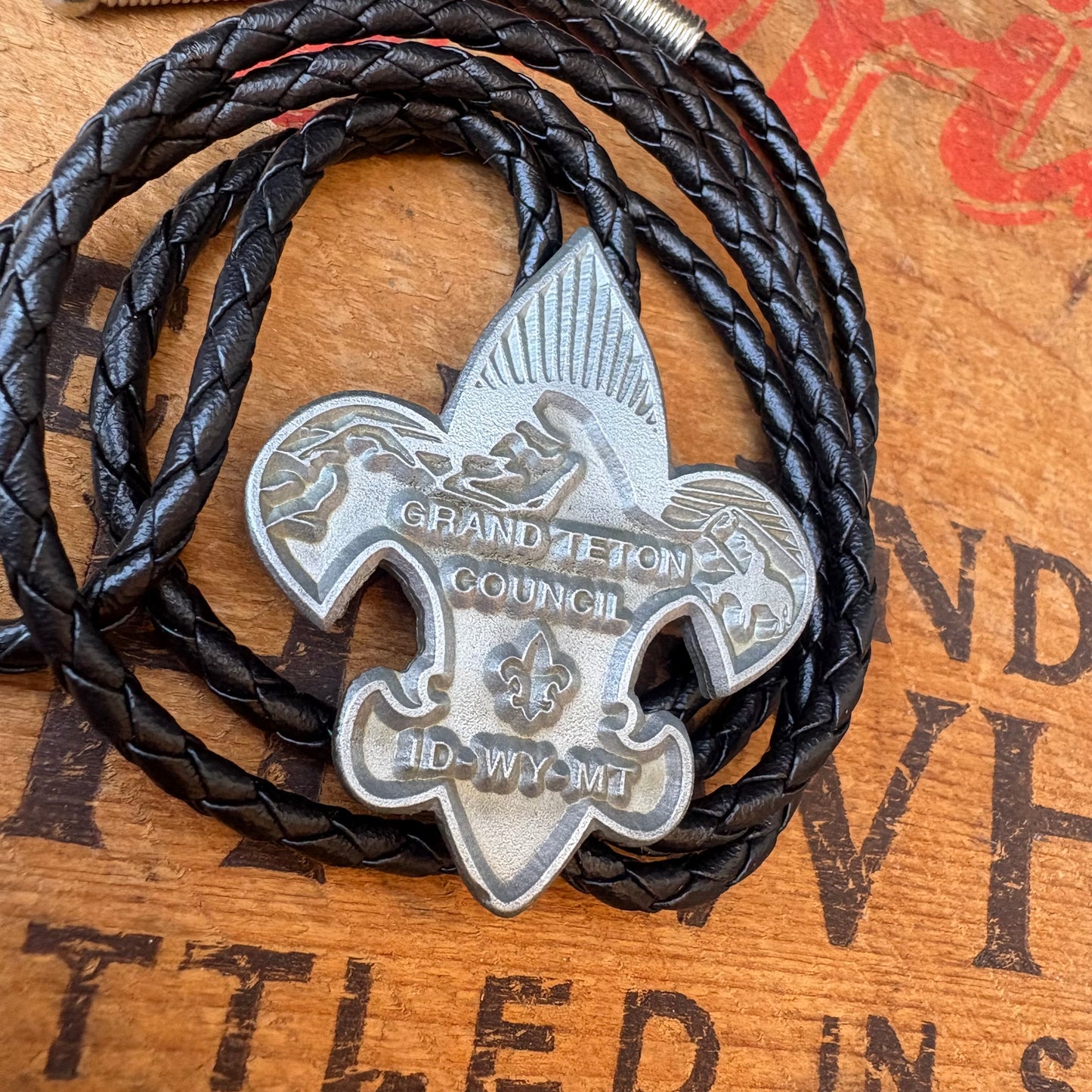 【vintage USA】Boy Scouts of America Grand Teton Council Bolo Tie