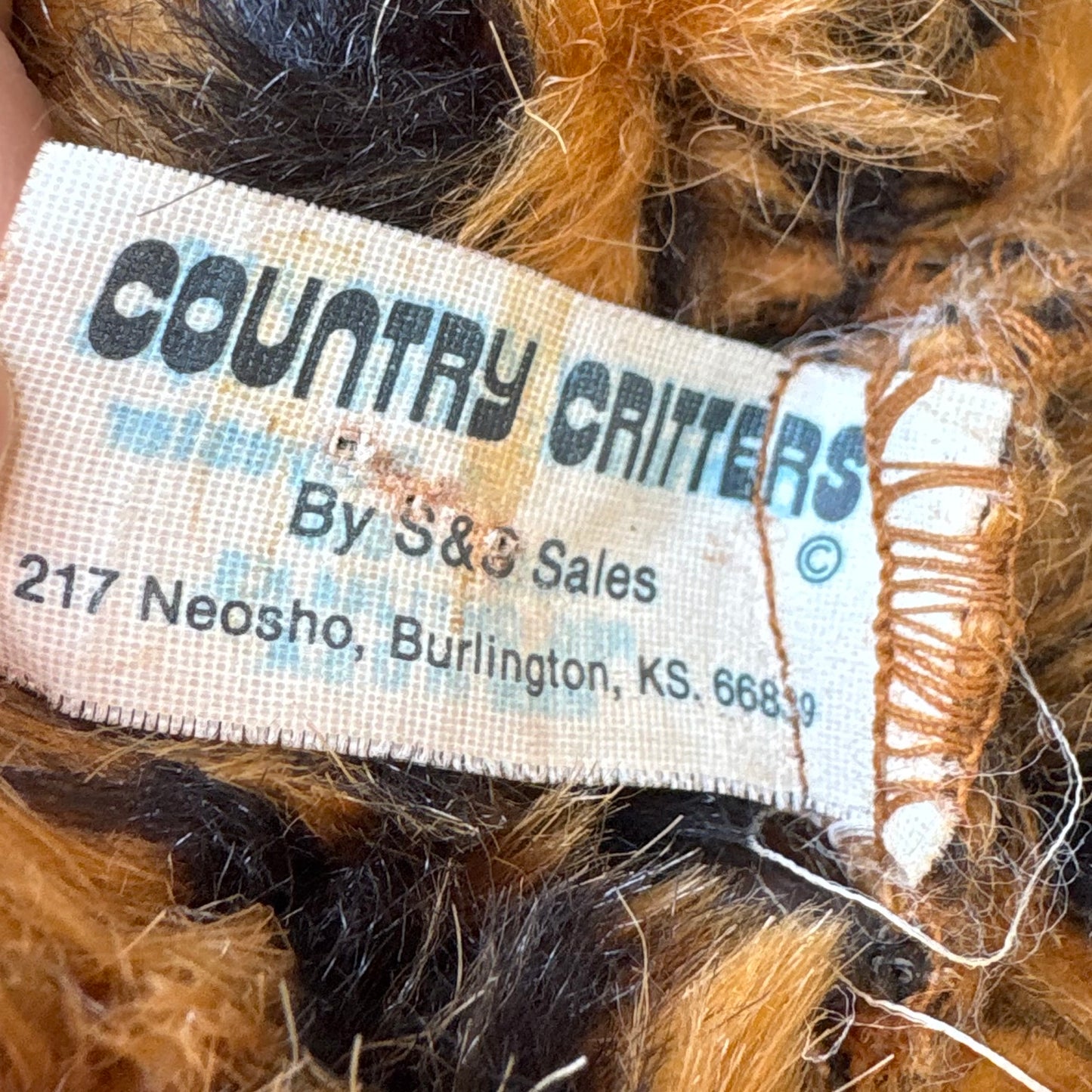 【1970s USA vintage】COUNTRY CRITTERS Tiger Puppet Toy