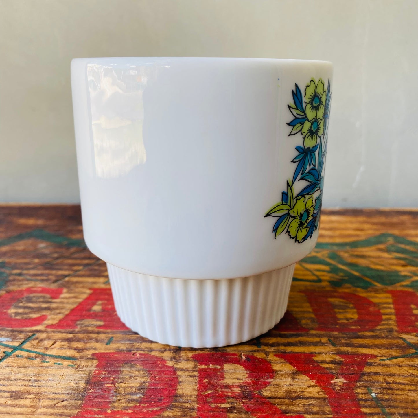 【1970s JAPAN vintage】flower mug