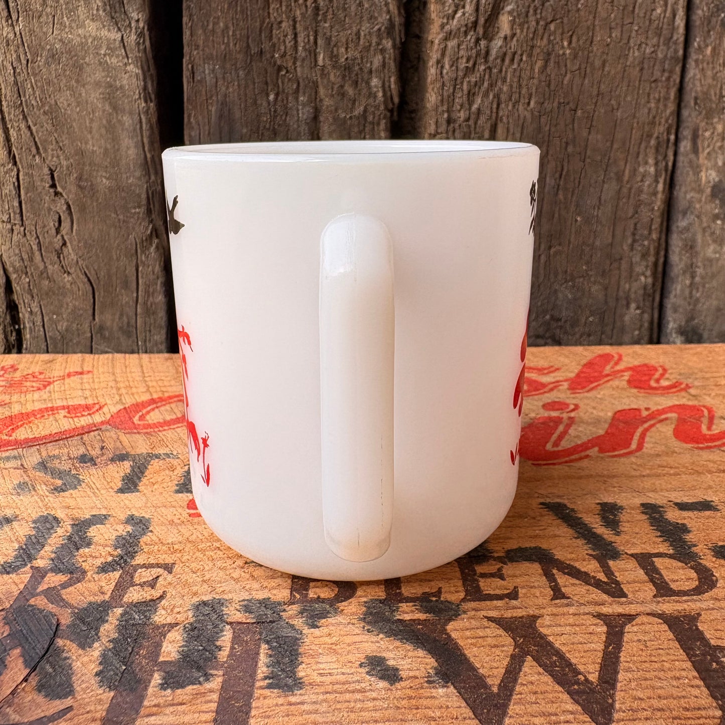 【USA vintage】HAZEL ATLAS milk glass mug
