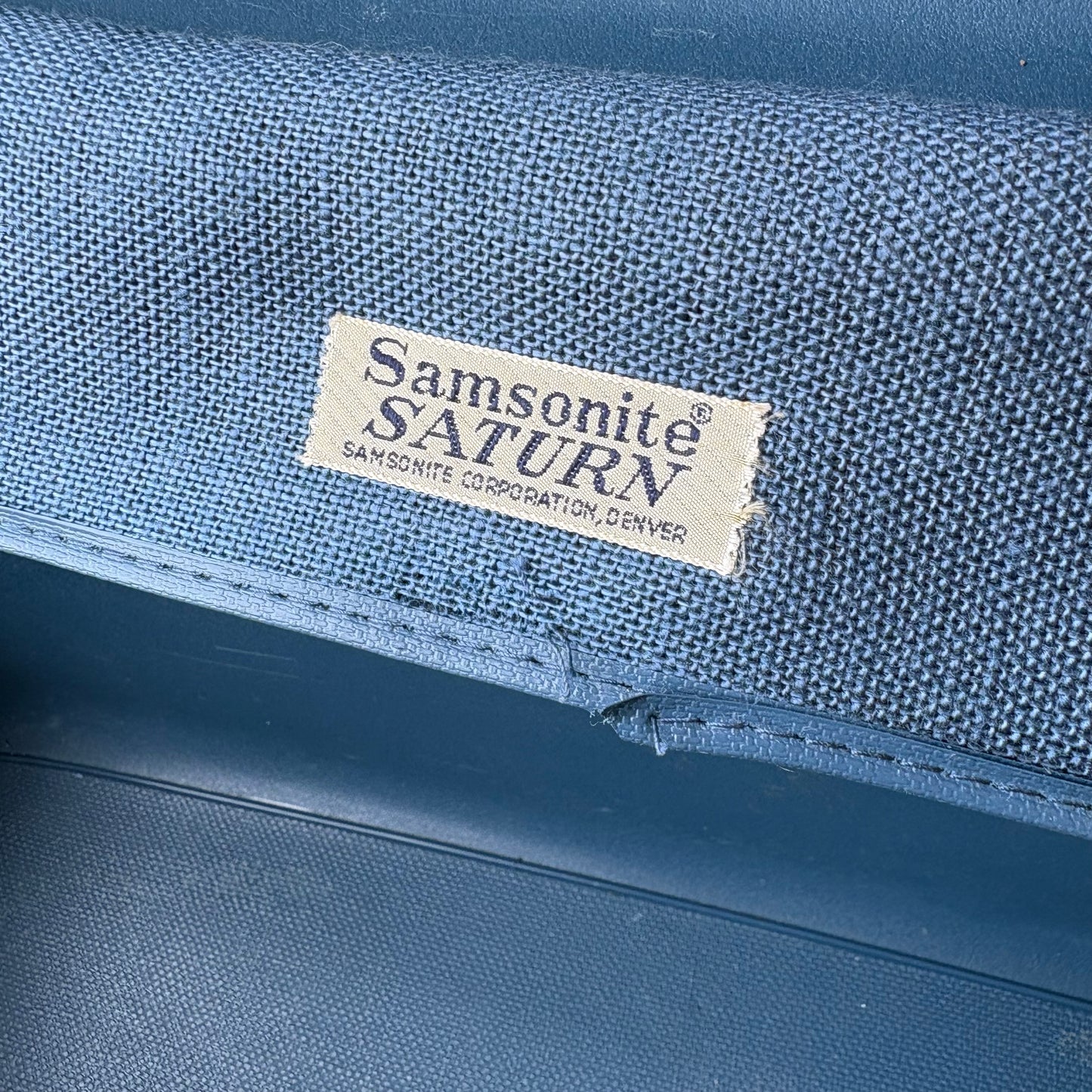 【1960s-1970s USA vintage】Samsonite Train Case Blue