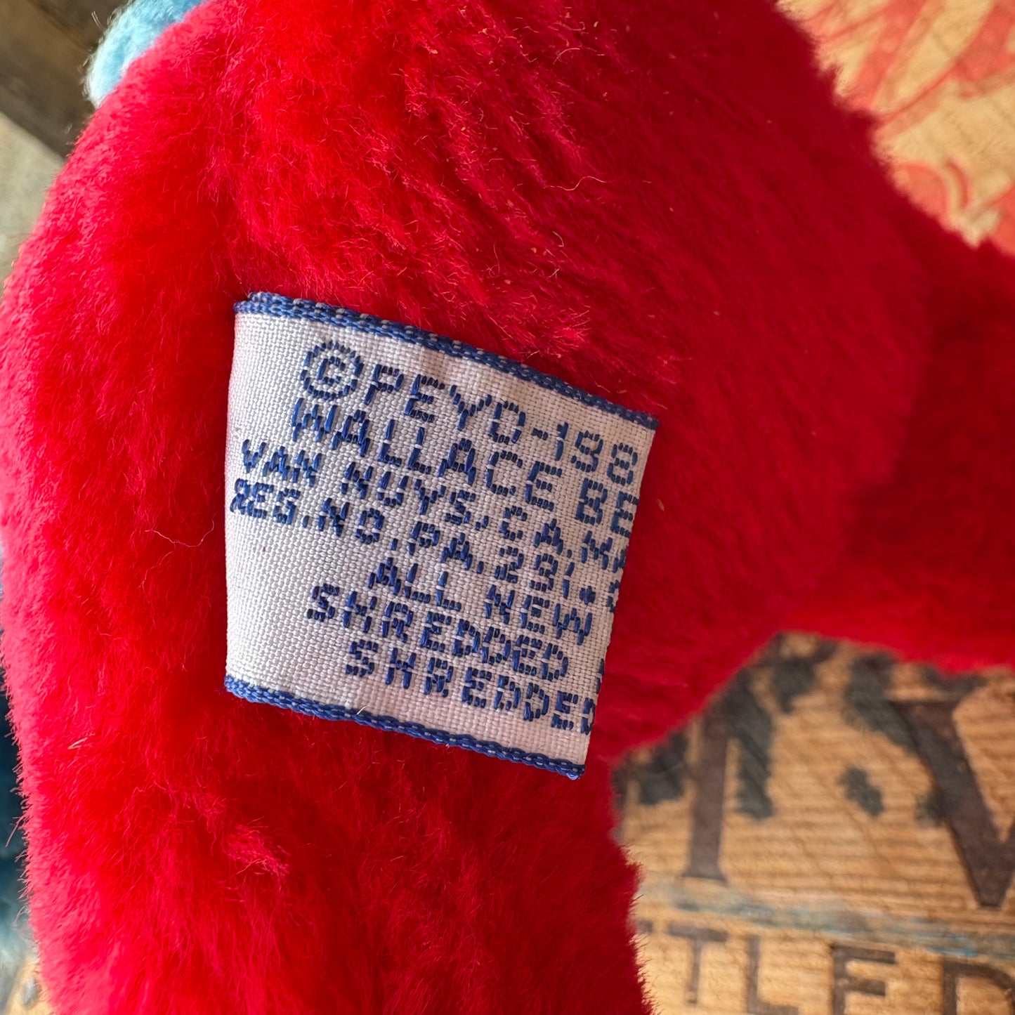 【1980s vintage】Smurf plush doll