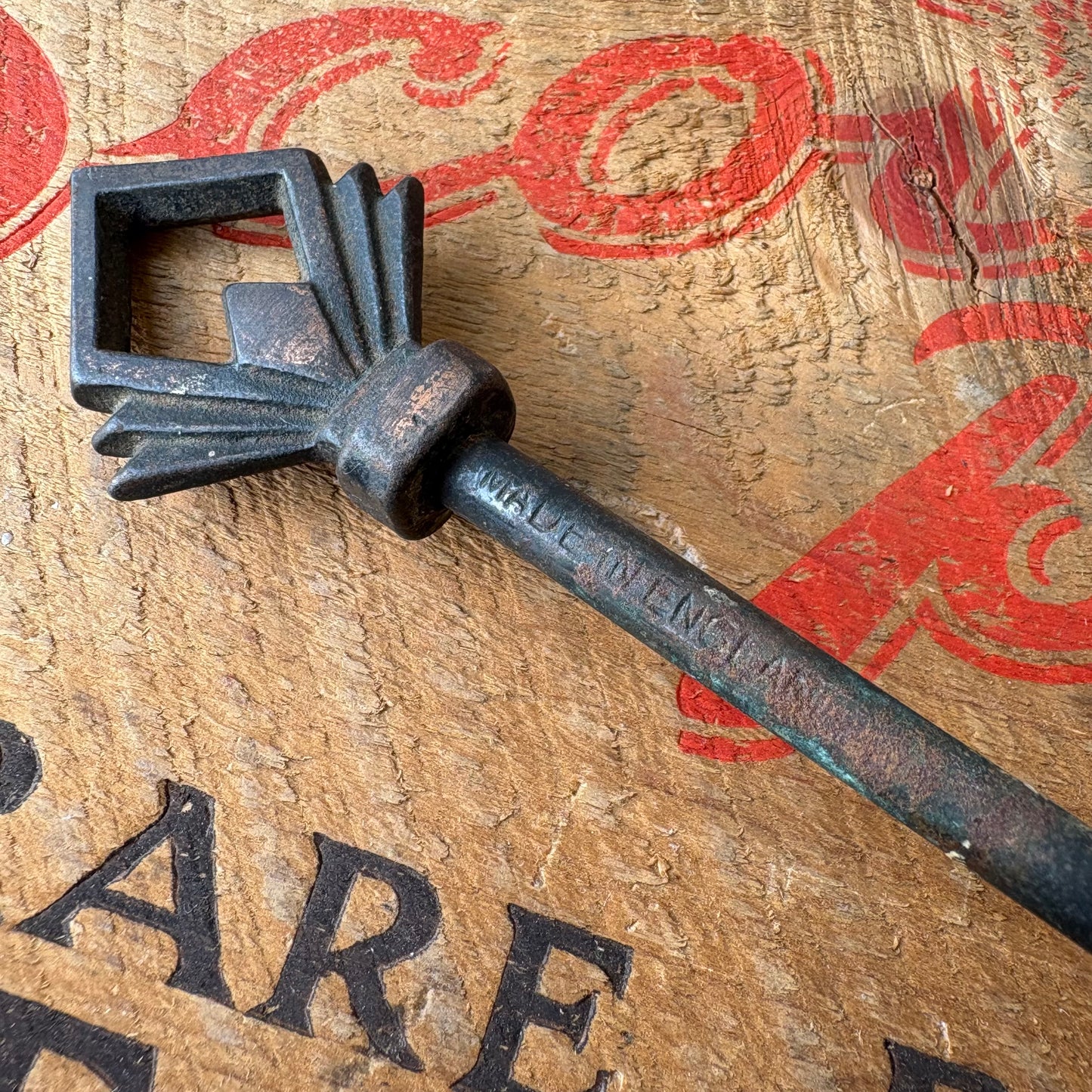 【1930s vintage】MADE IN ENGLAND Fireplace Tool Brush