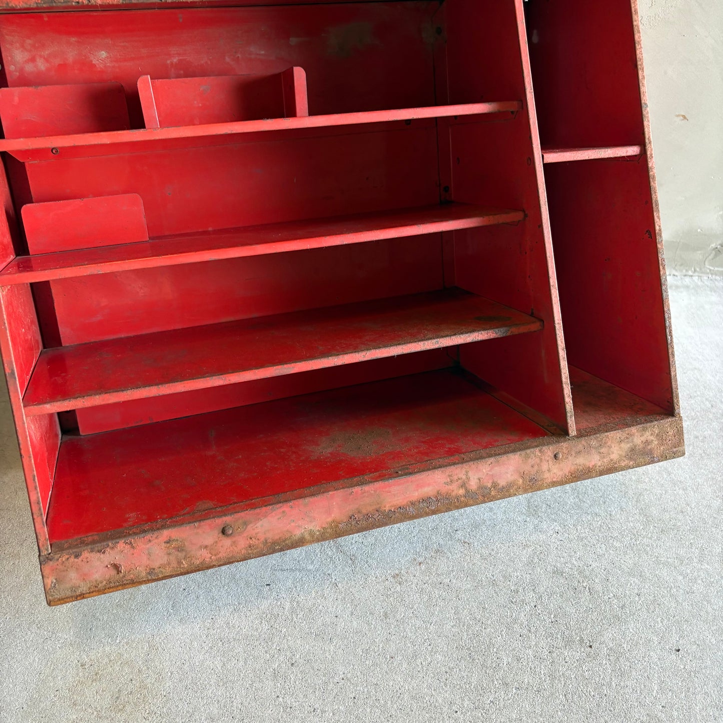 【1950s USA vintage】TECH Non-Abrasion Tire Repair Unit Cabinet