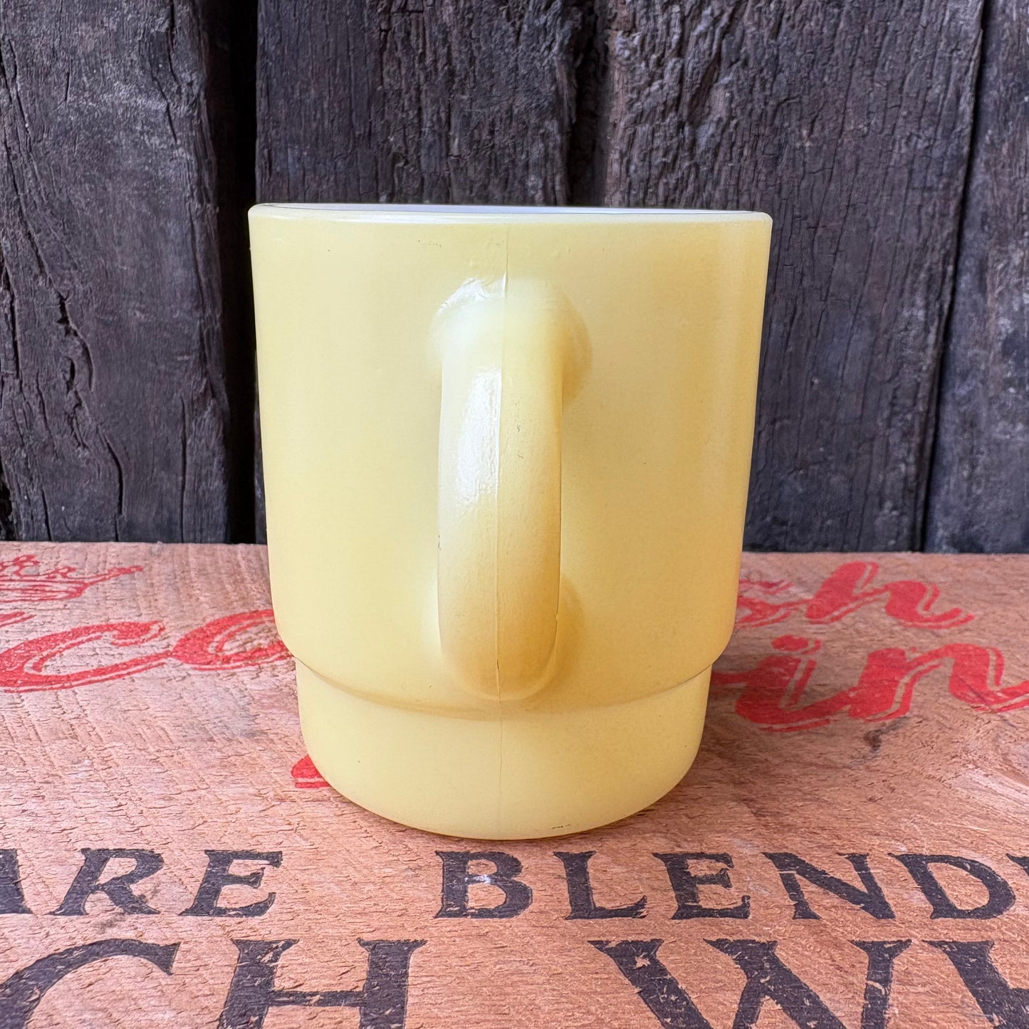 【1960s USA vintage】Fire-King mugcup yellow