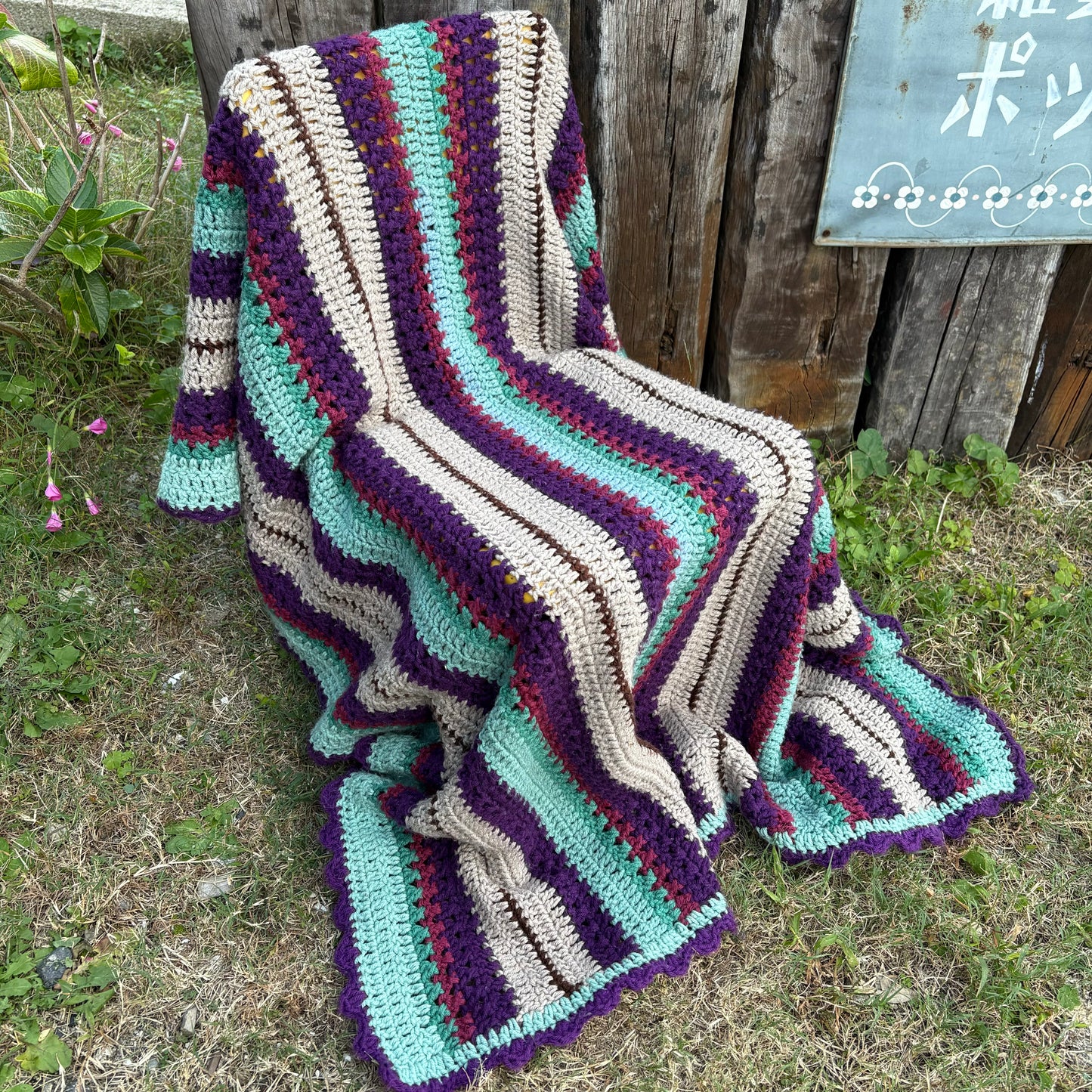 【USA vintage】granny blanket