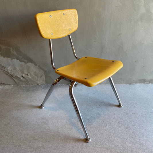 【USA vintage 】VIRCO kids chair yellow M