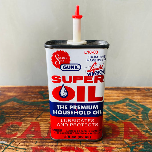 【USA vintage】oil can SUPER OIL