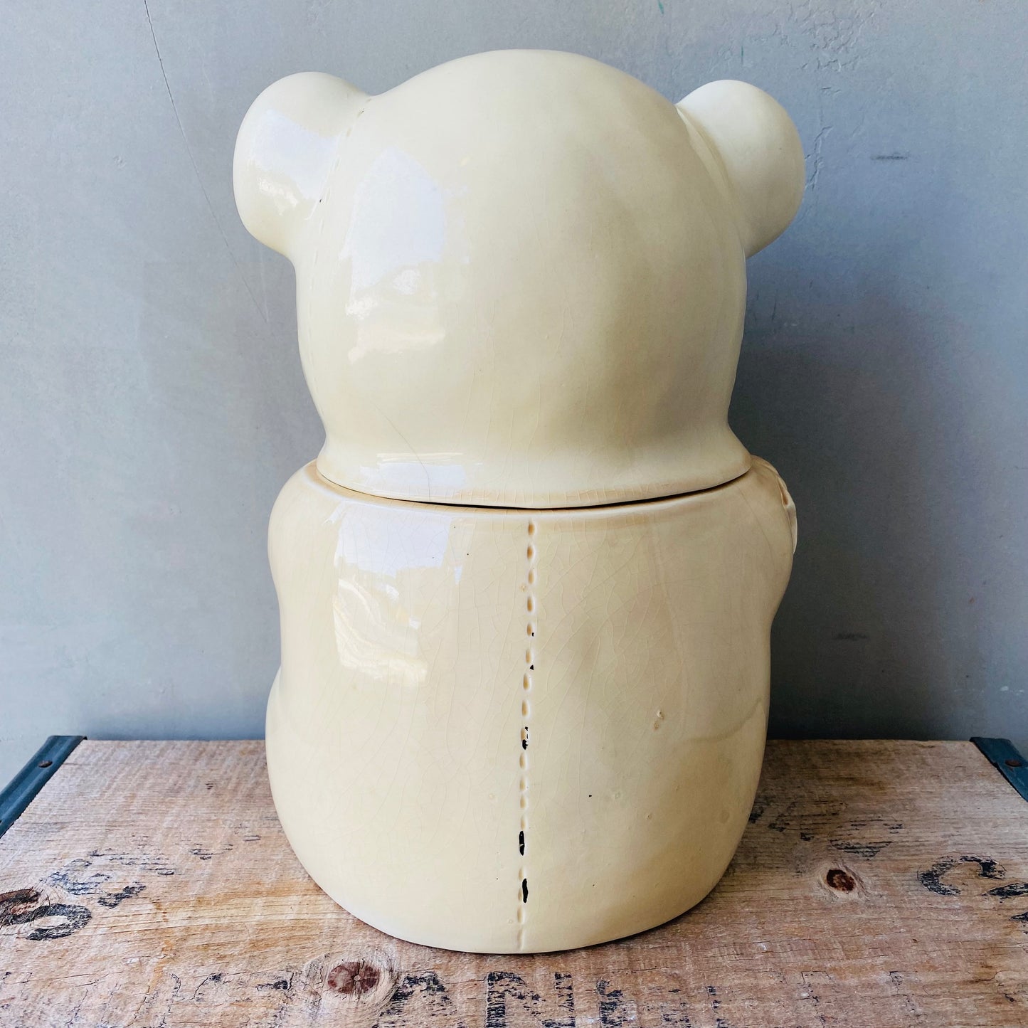 【1950s vintage】teddy bear Cookie Jar