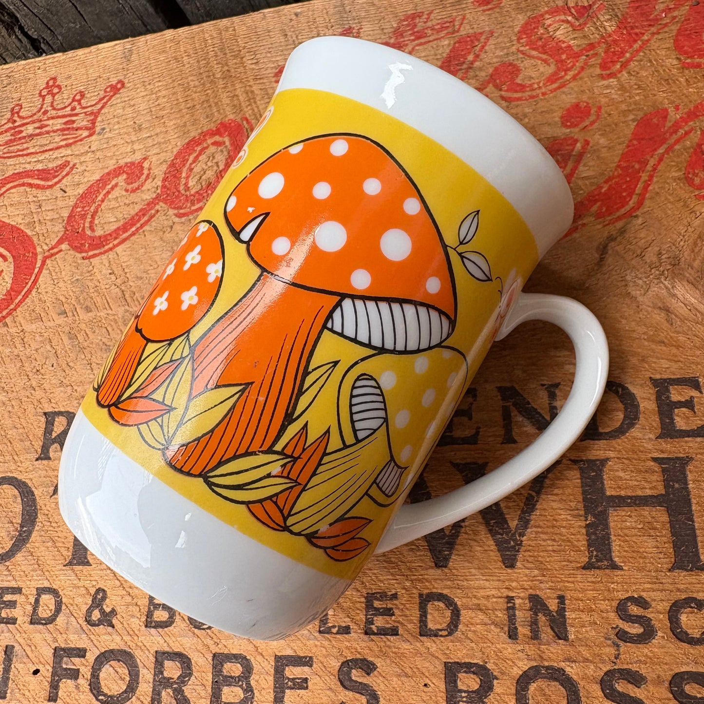 【1970s JAPAN】mushroom coffee mugcup