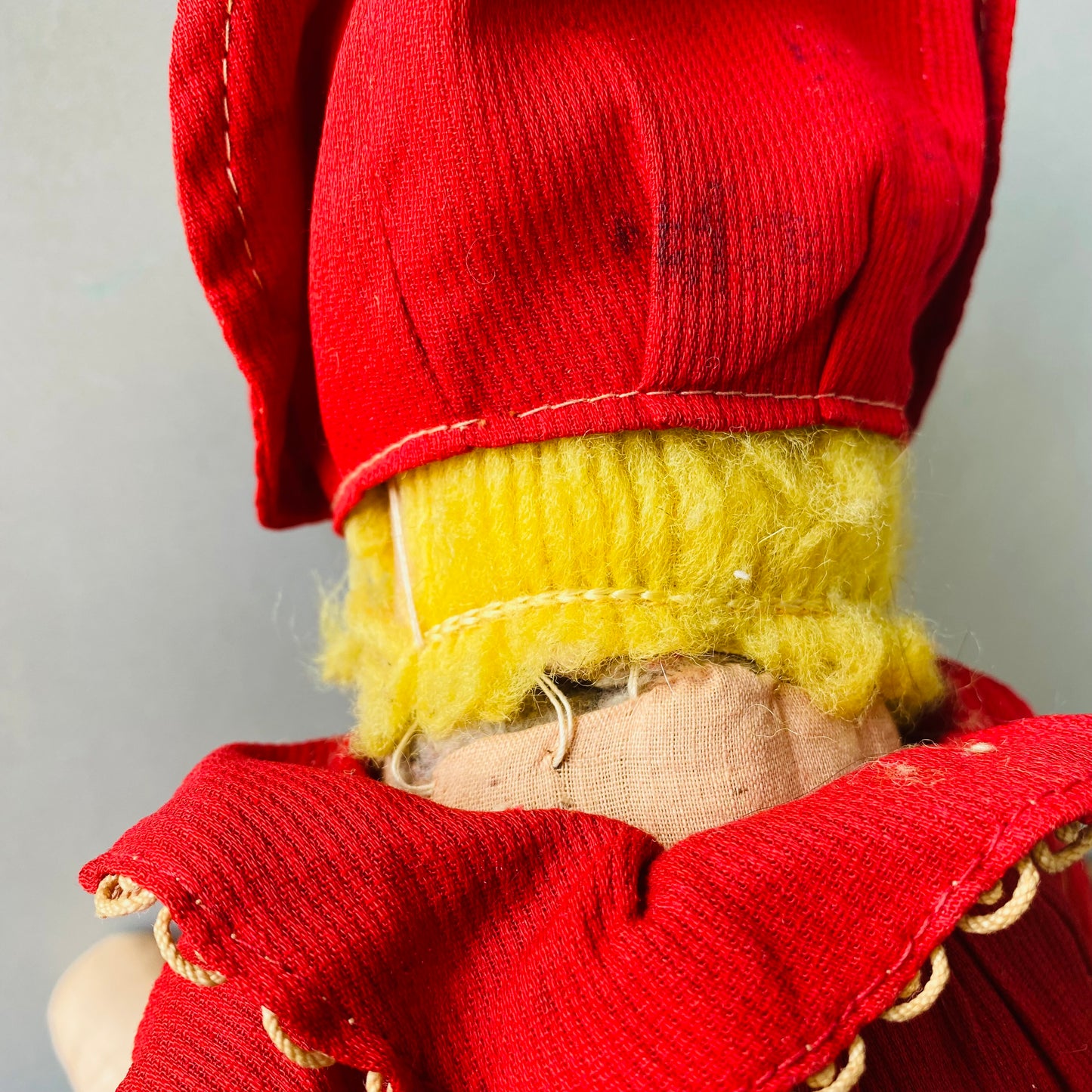 【1940s USA vintage】Little Red Riding Hood vintage doll