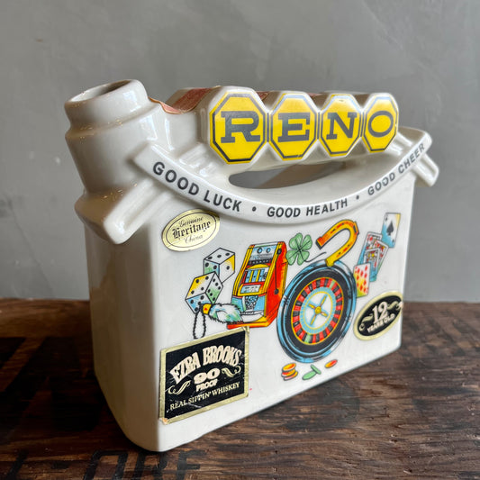 【USA vintage】RENO Whiskey Bottle